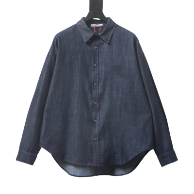 Acne Studios AC-Style Washed Denim Shirt 01