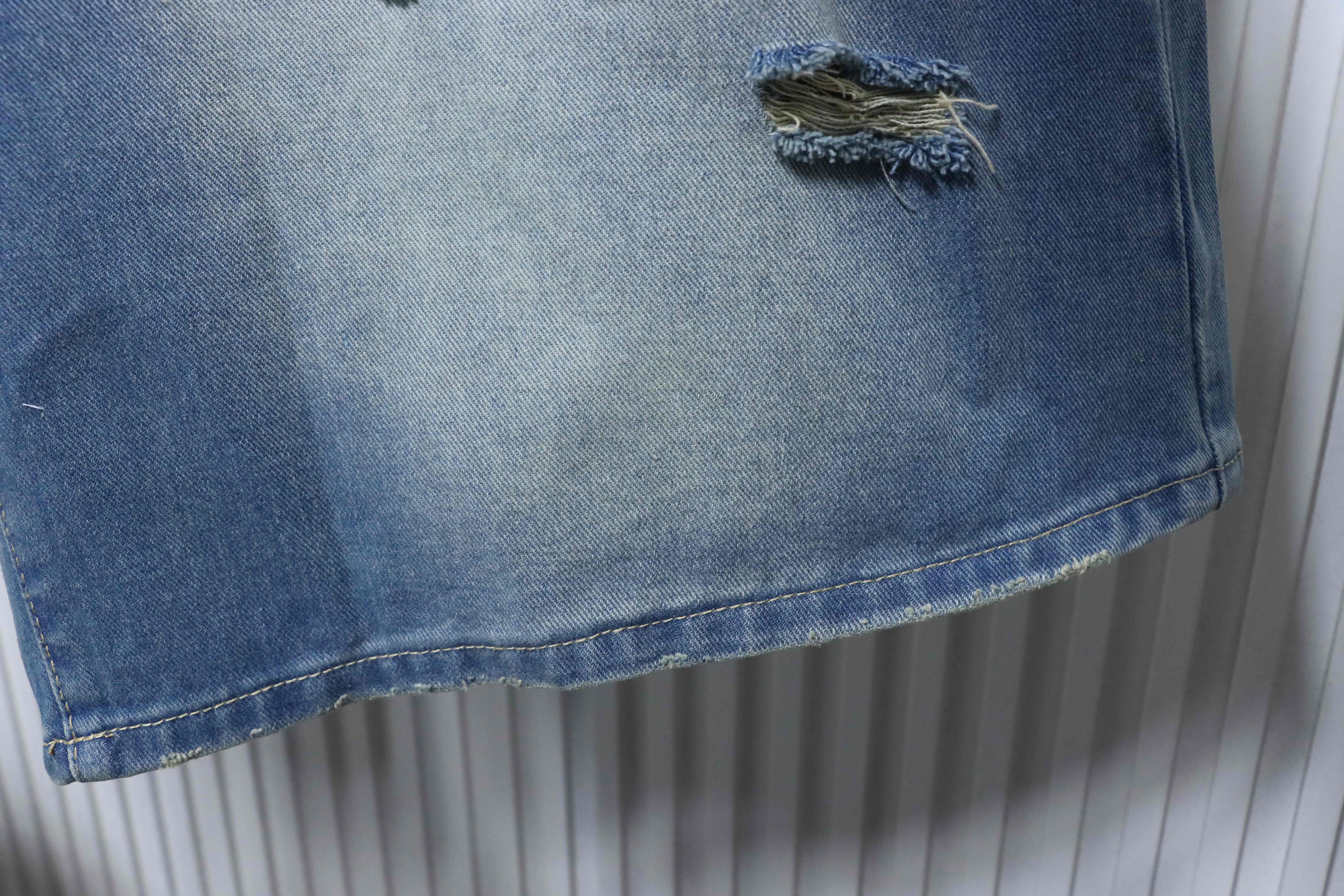 Acne Studios Belted Distressed Denim Shorts