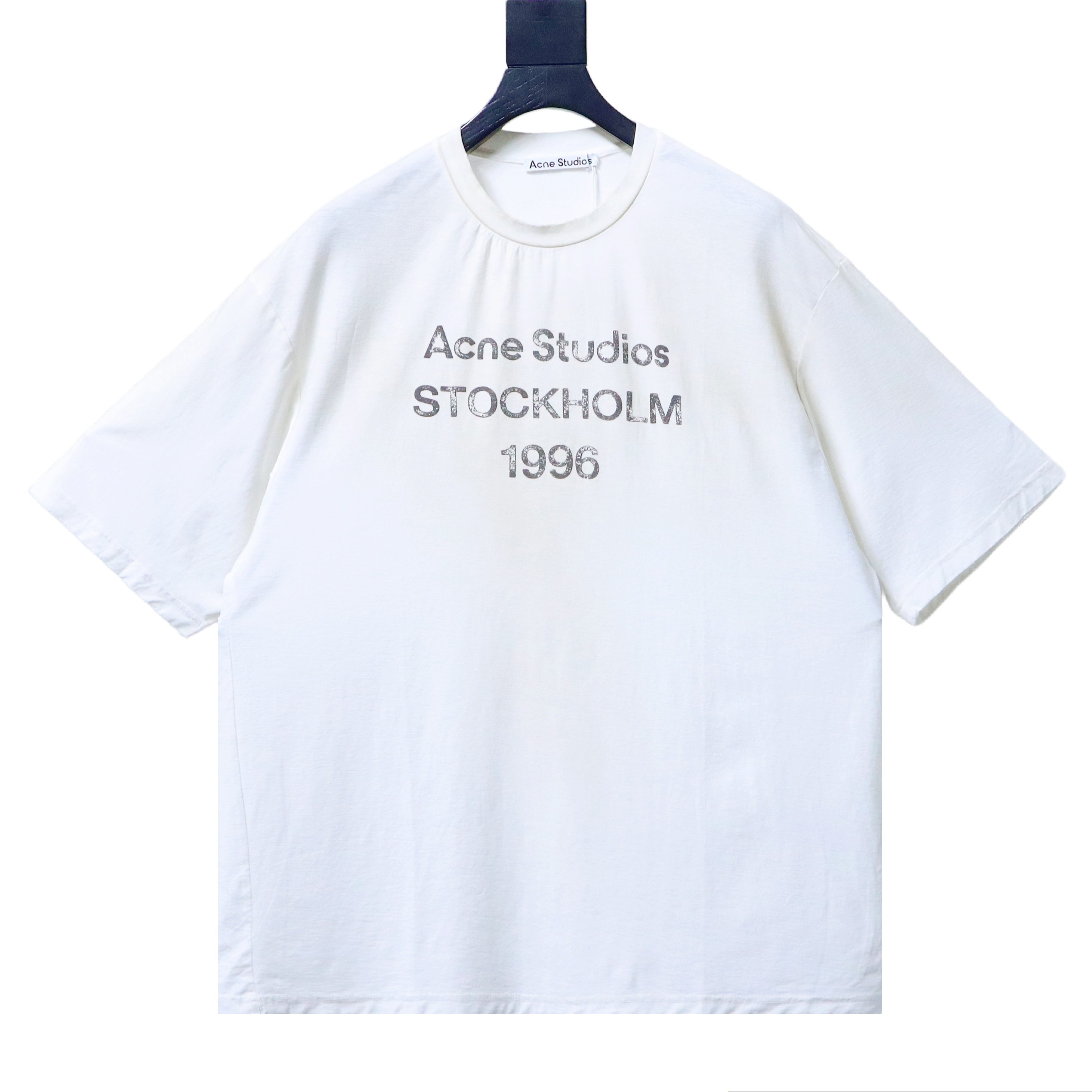 Acne Studios Distressed Cotton-Linen T-Shirt
