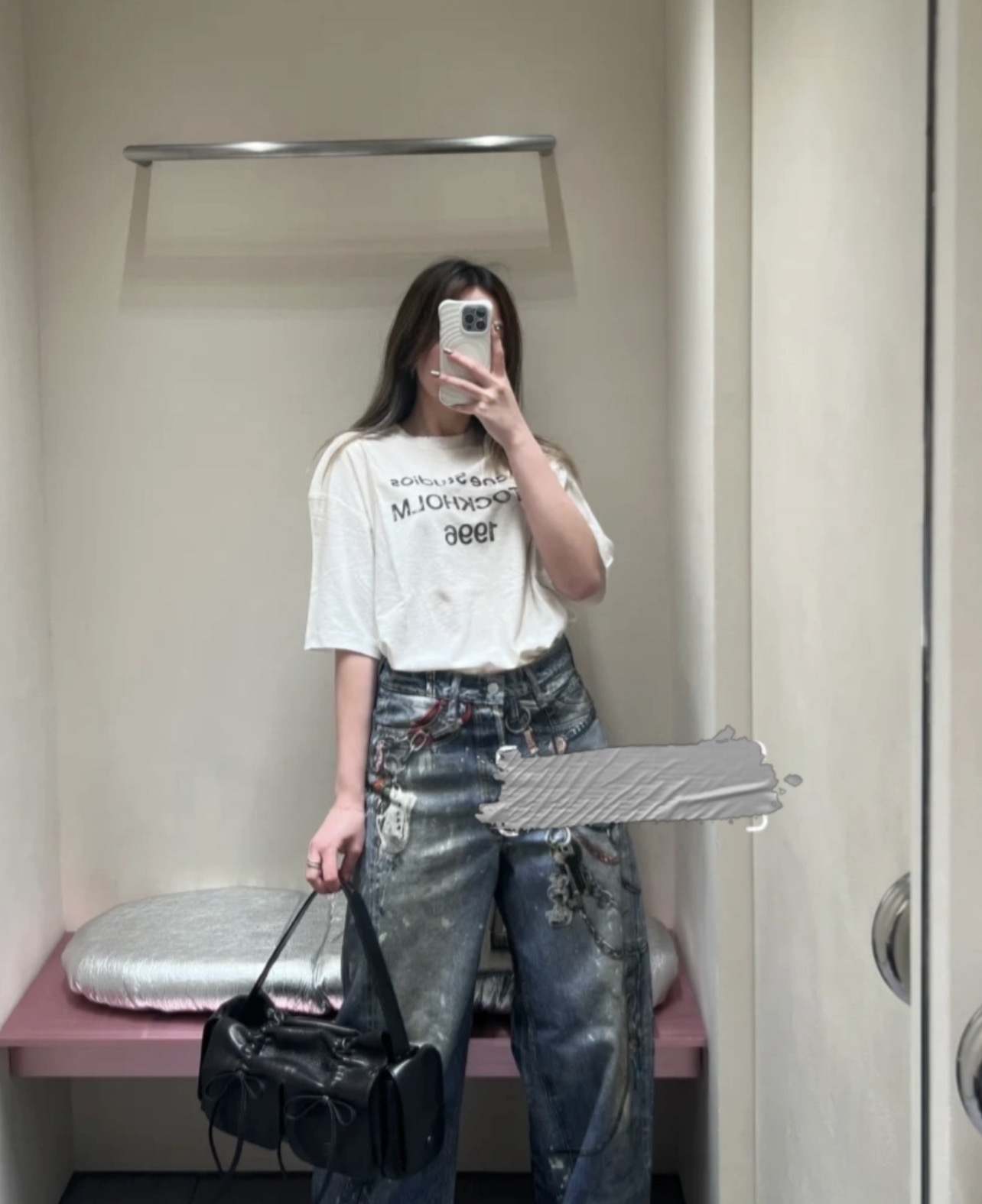 Acne Studios Distressed Cotton-Linen T-Shirt