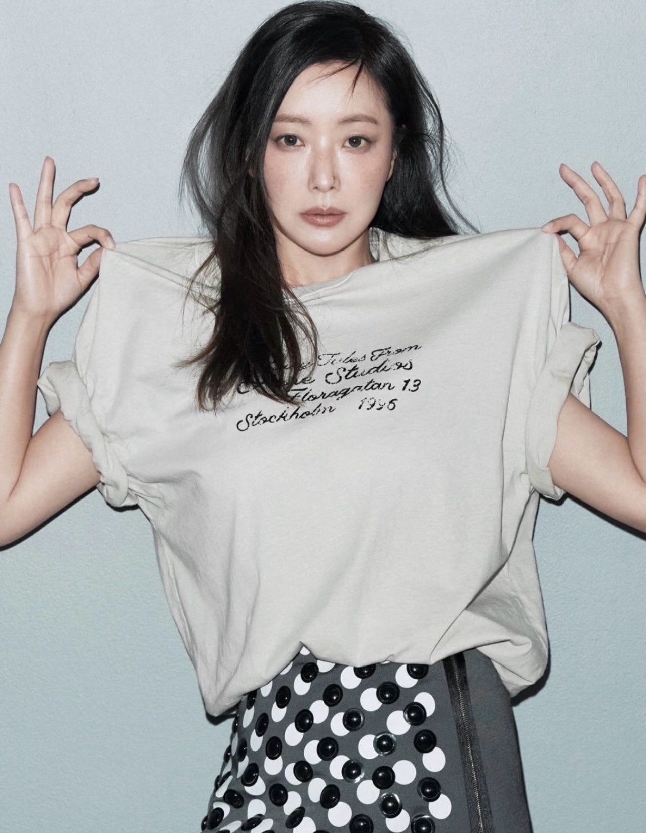 Acne Studios Flocked Distressed T-Shirt