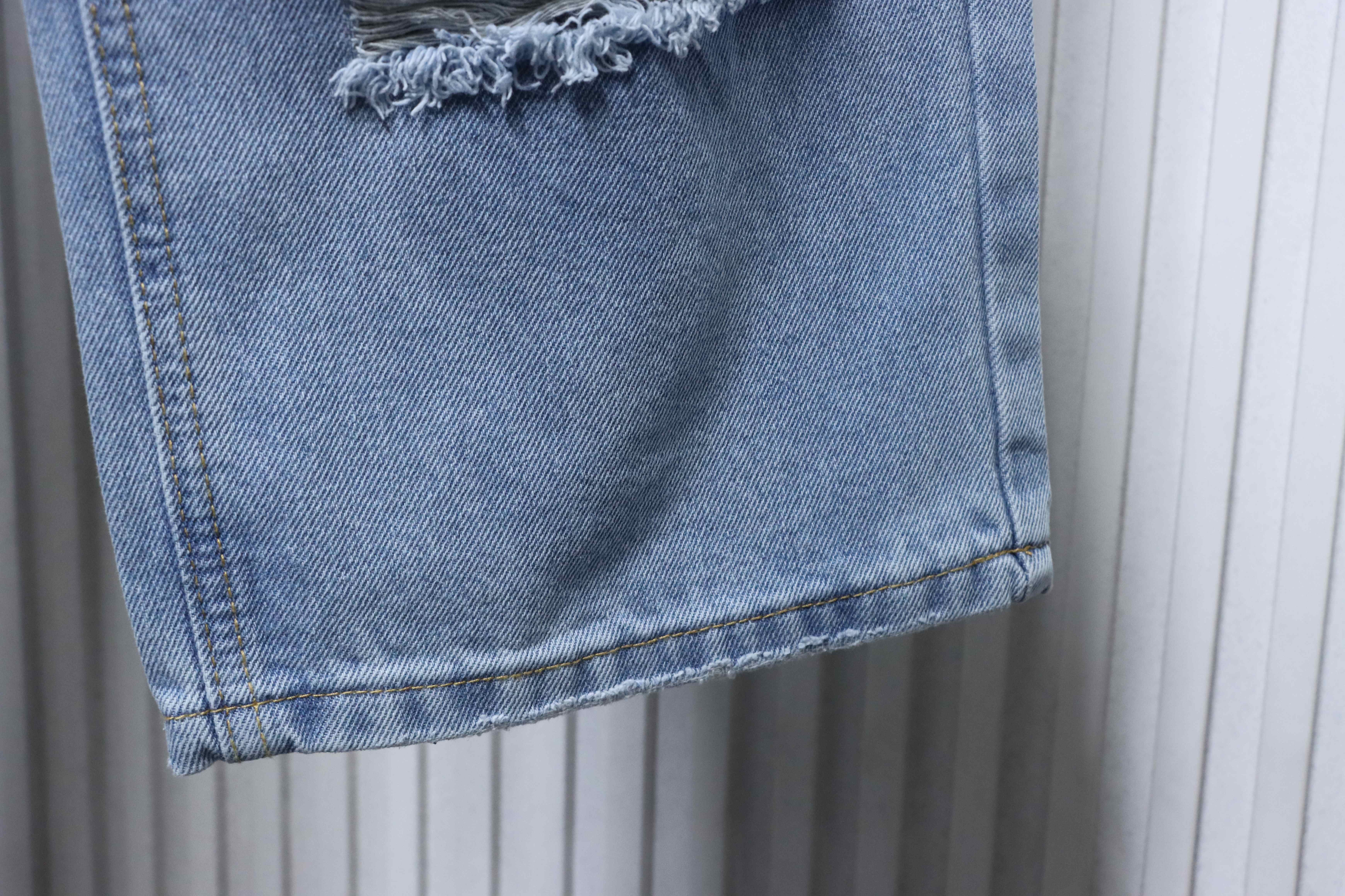 Acne Studios Ice Blue Slashed Distressed Jeans