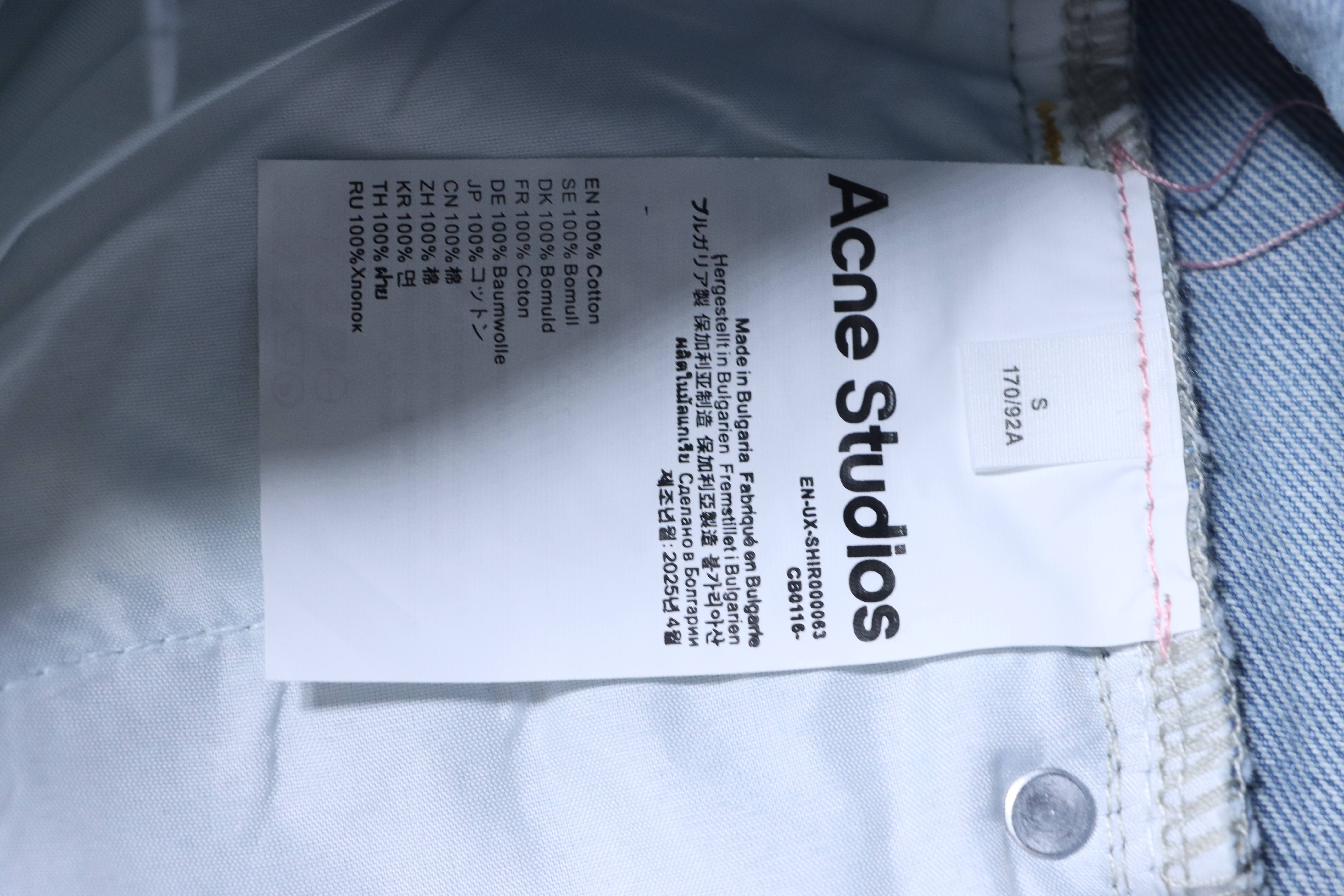 Acne Studios Ice Blue Slashed Distressed Jeans