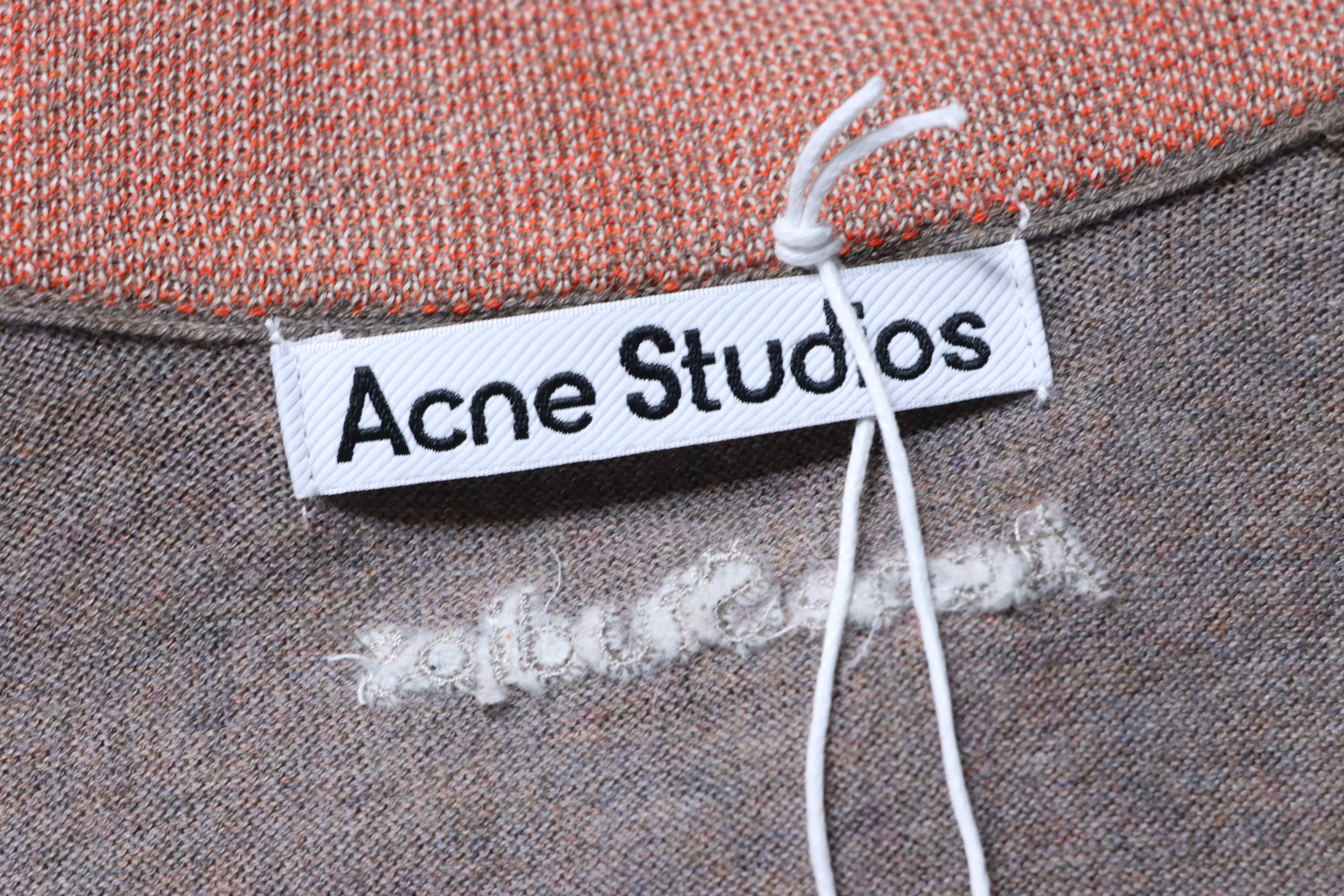 Acne Studios Layered-Look Cashmere Knit Polo Shirt