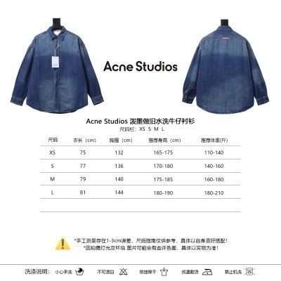 Acne Studios Paint-Splatter Distressed Denim Shirt 02