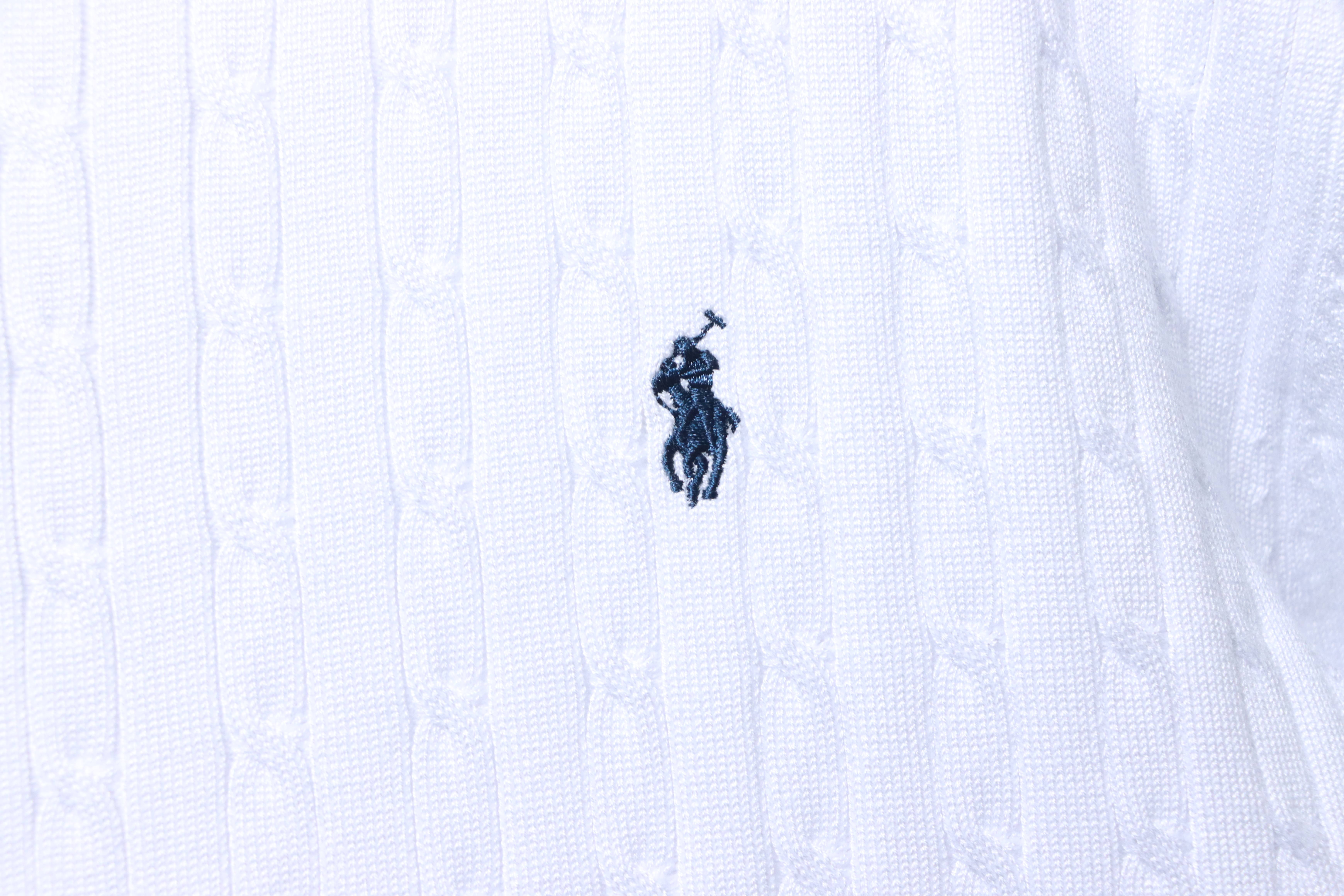 Ralph Lauren Cable-Knit Embroidered Pony Logo Polo Shirt