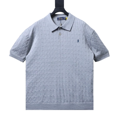 Ralph Lauren Cable-Knit Embroidered Pony Logo Polo Shirt 01
