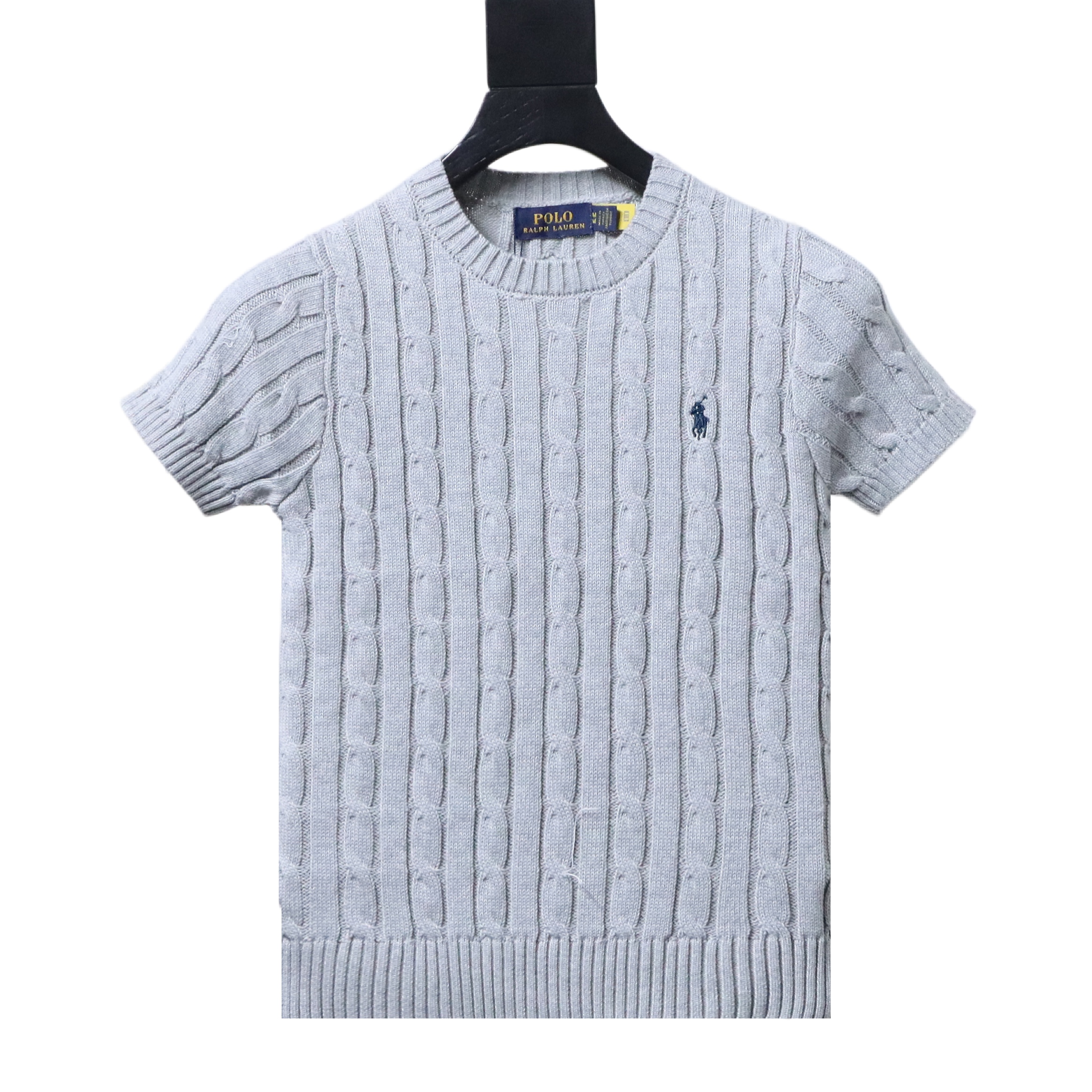 Ralph Lauren Cable-Knit Embroidered Pony Logo T-Shirt