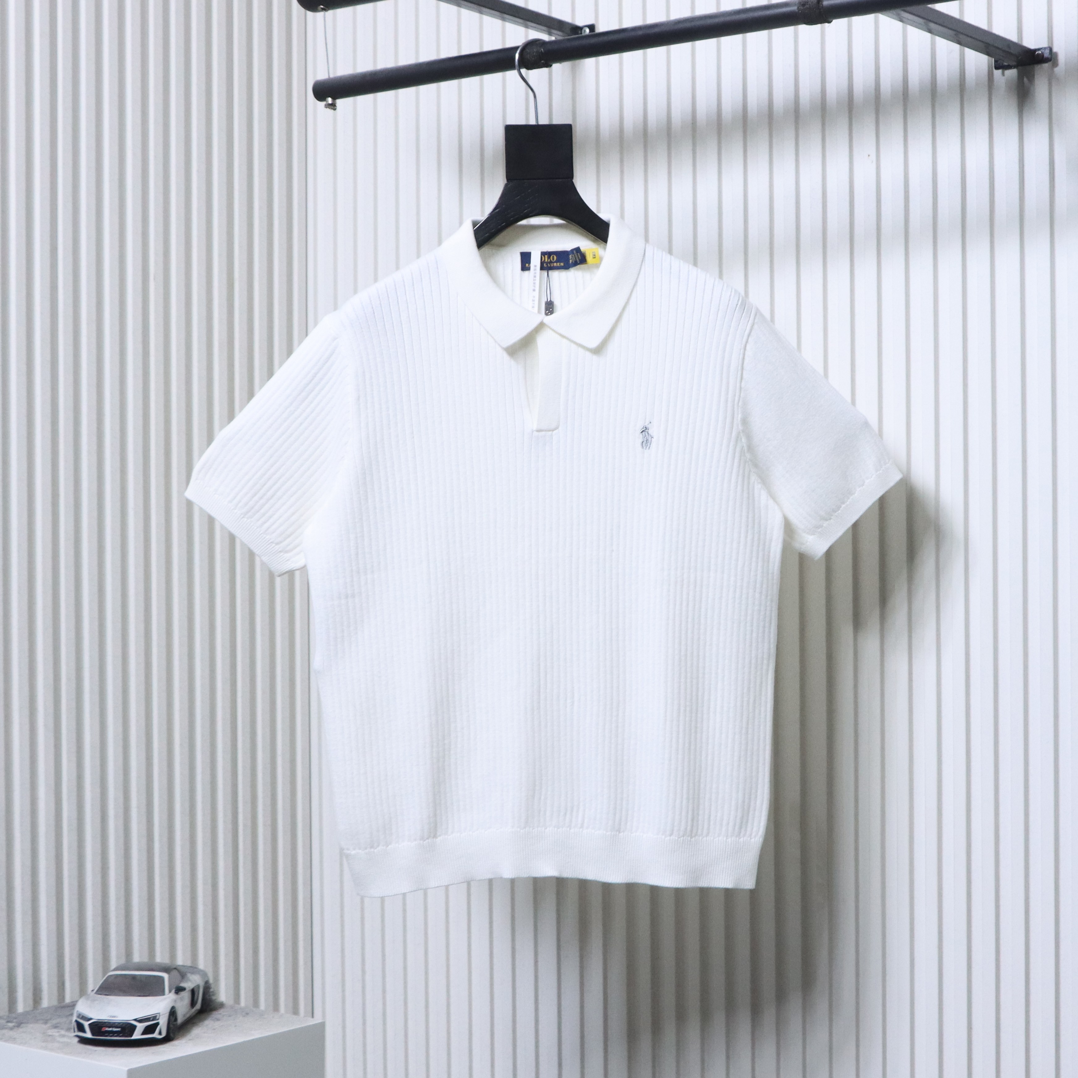 Ralph Lauren Cable-Knit Polo Shirt