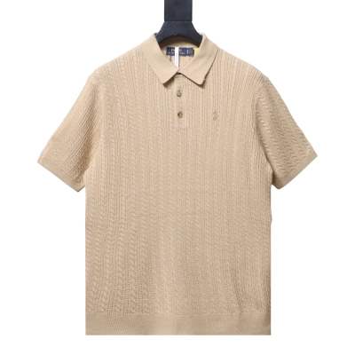 Ralph Lauren Cable-Knit Polo Shirt 01