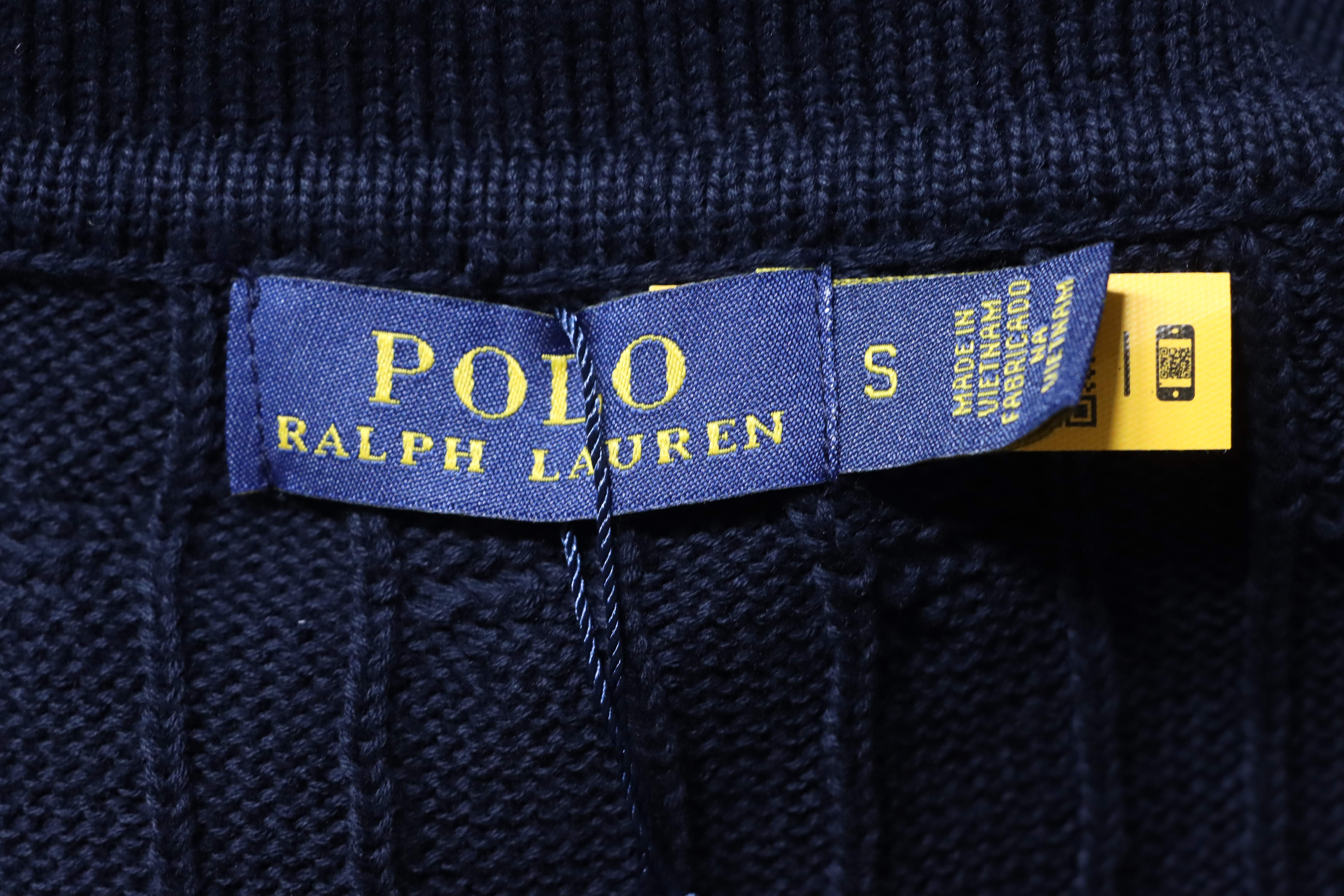 Ralph Lauren Cable-Knit Pony Logo Polo Shirt