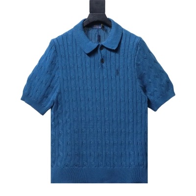 Ralph Lauren Cable-Knit Pony Logo Polo Shirt 01