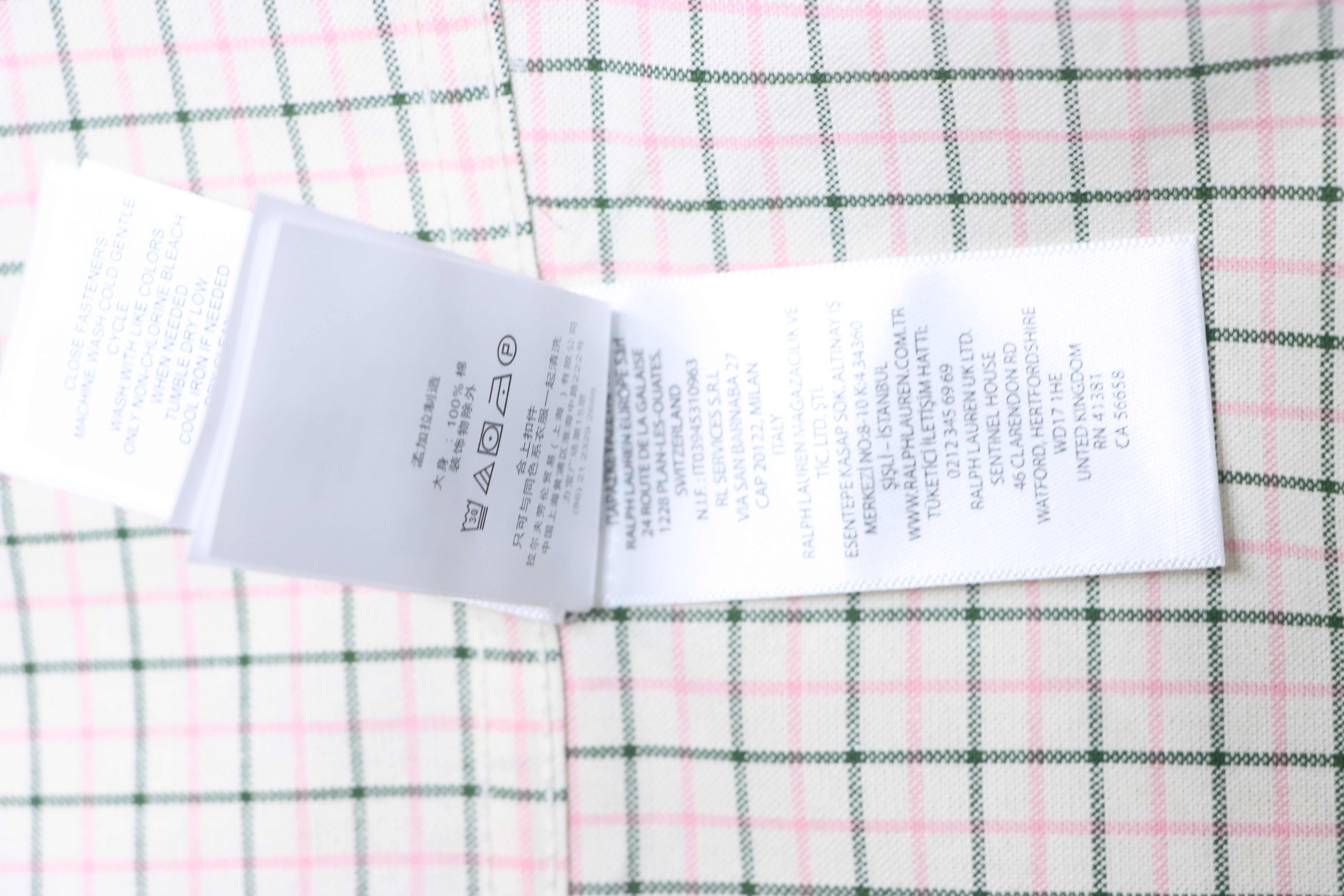 Ralph Lauren Plaid Embroidered Shirt