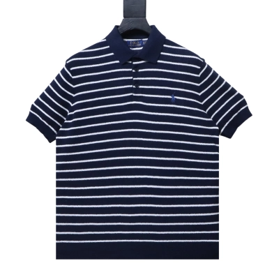Ralph Lauren Striped Pony Logo Polo Shirt 01