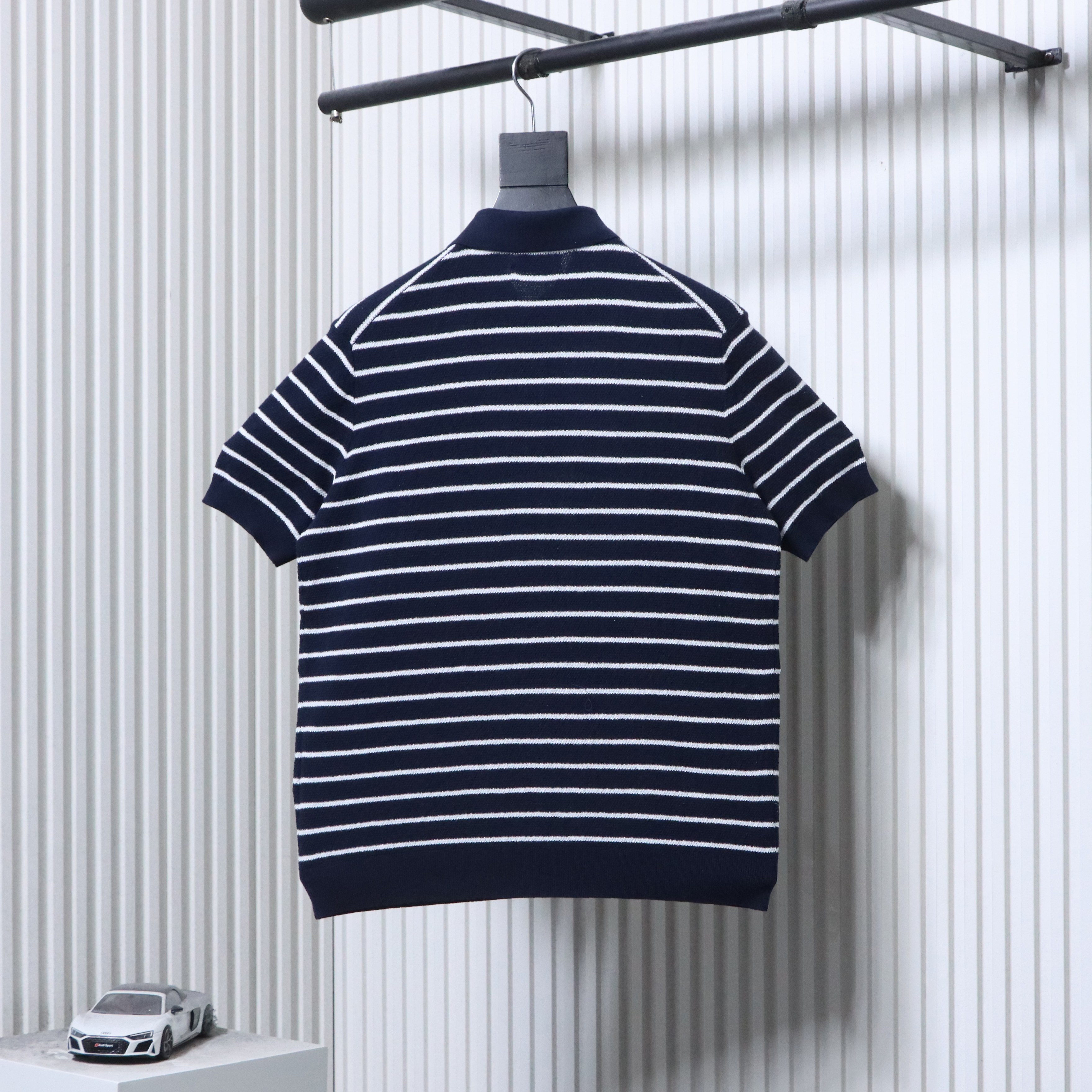 Ralph Lauren Striped Pony Logo Polo Shirt