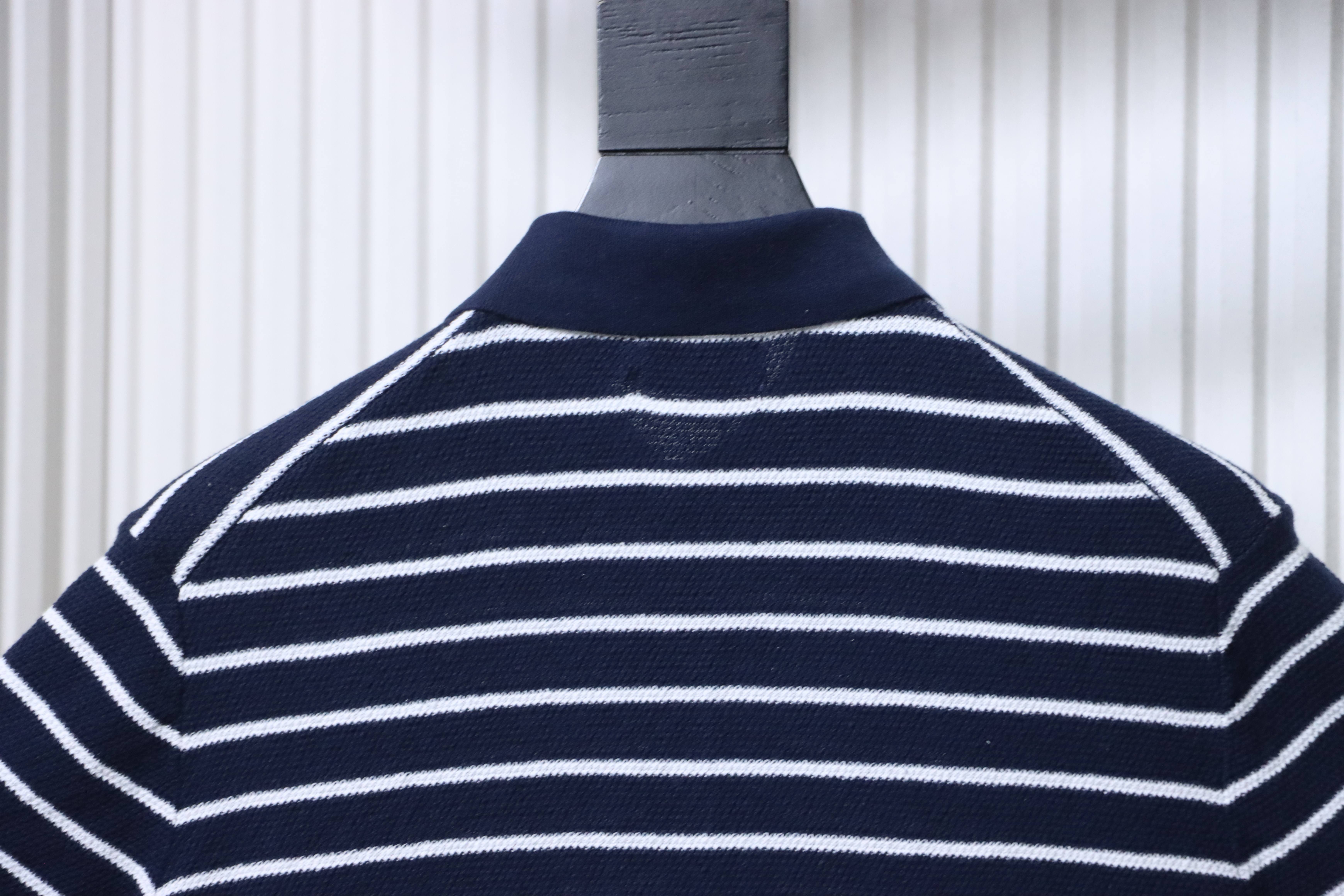 Ralph Lauren Striped Pony Logo Polo Shirt
