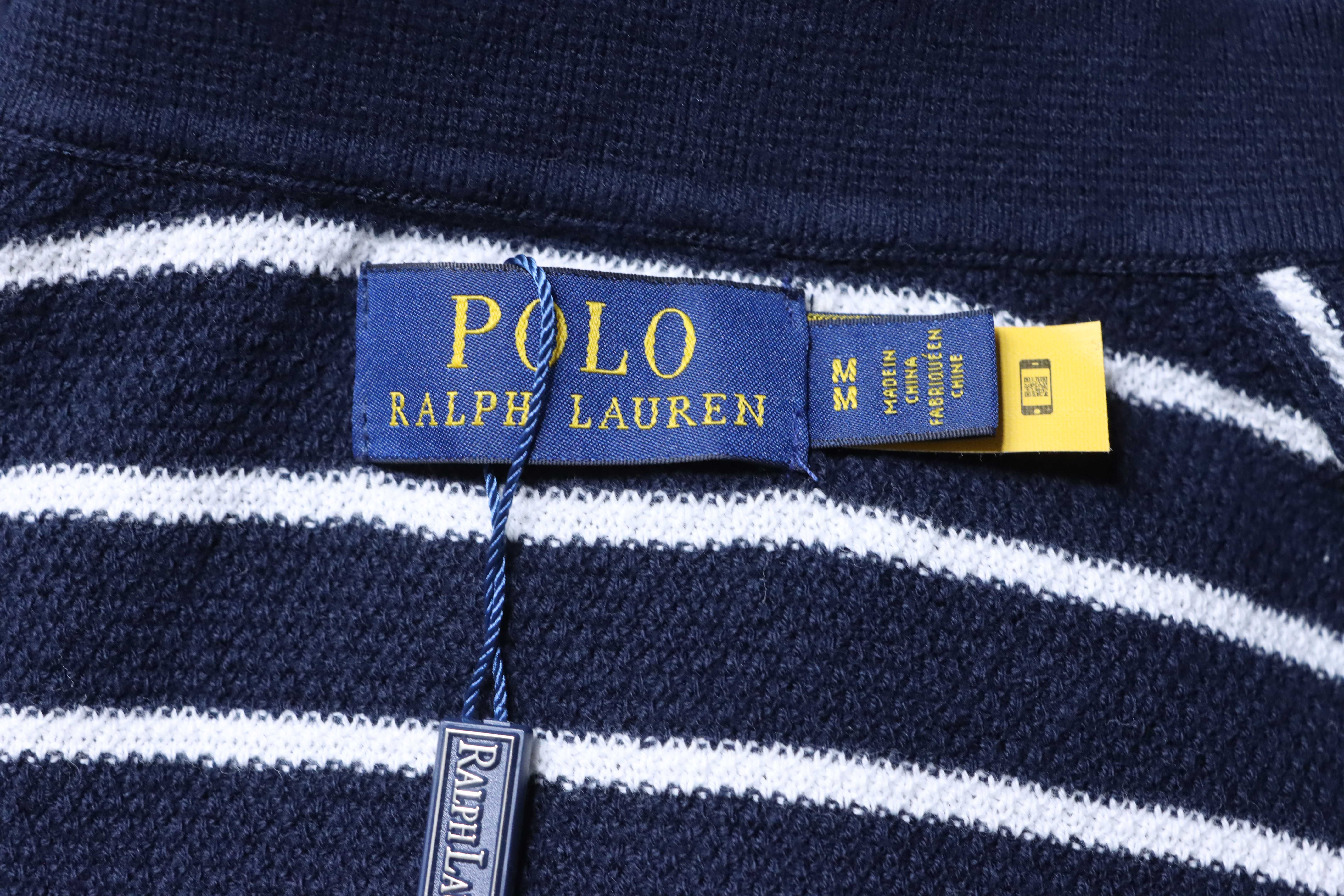 Ralph Lauren Striped Pony Logo Polo Shirt