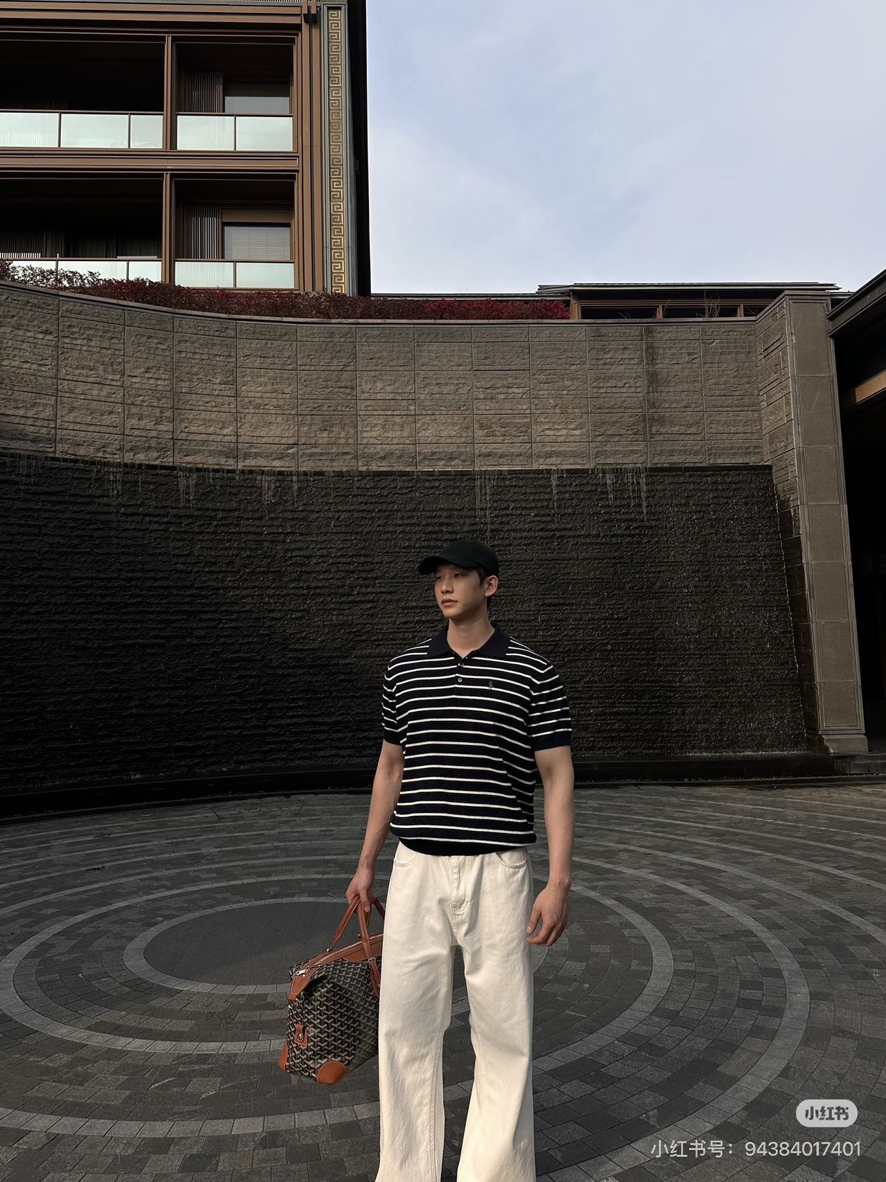 Ralph Lauren Striped Pony Logo Polo Shirt