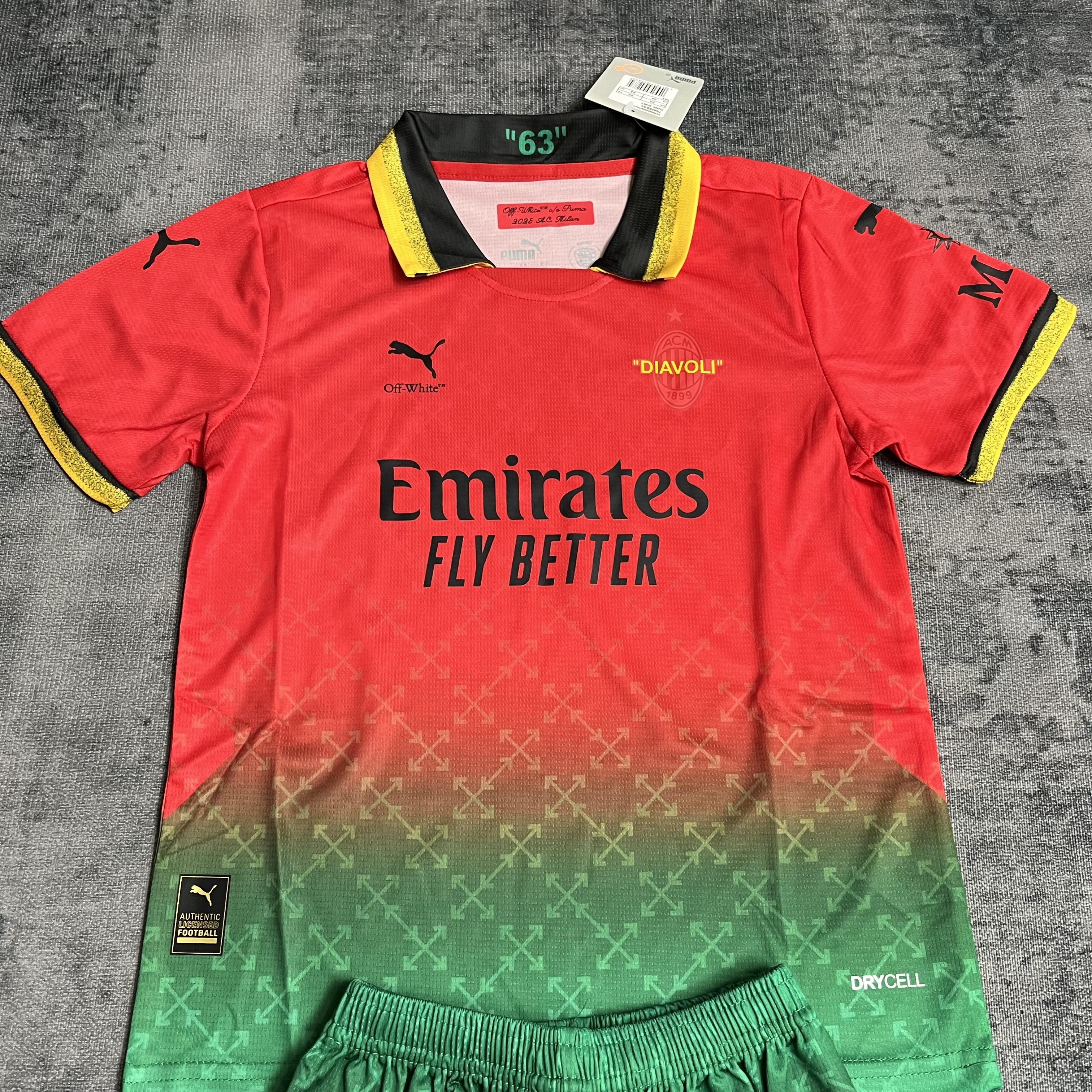 AC Milan Kids Red Jersey