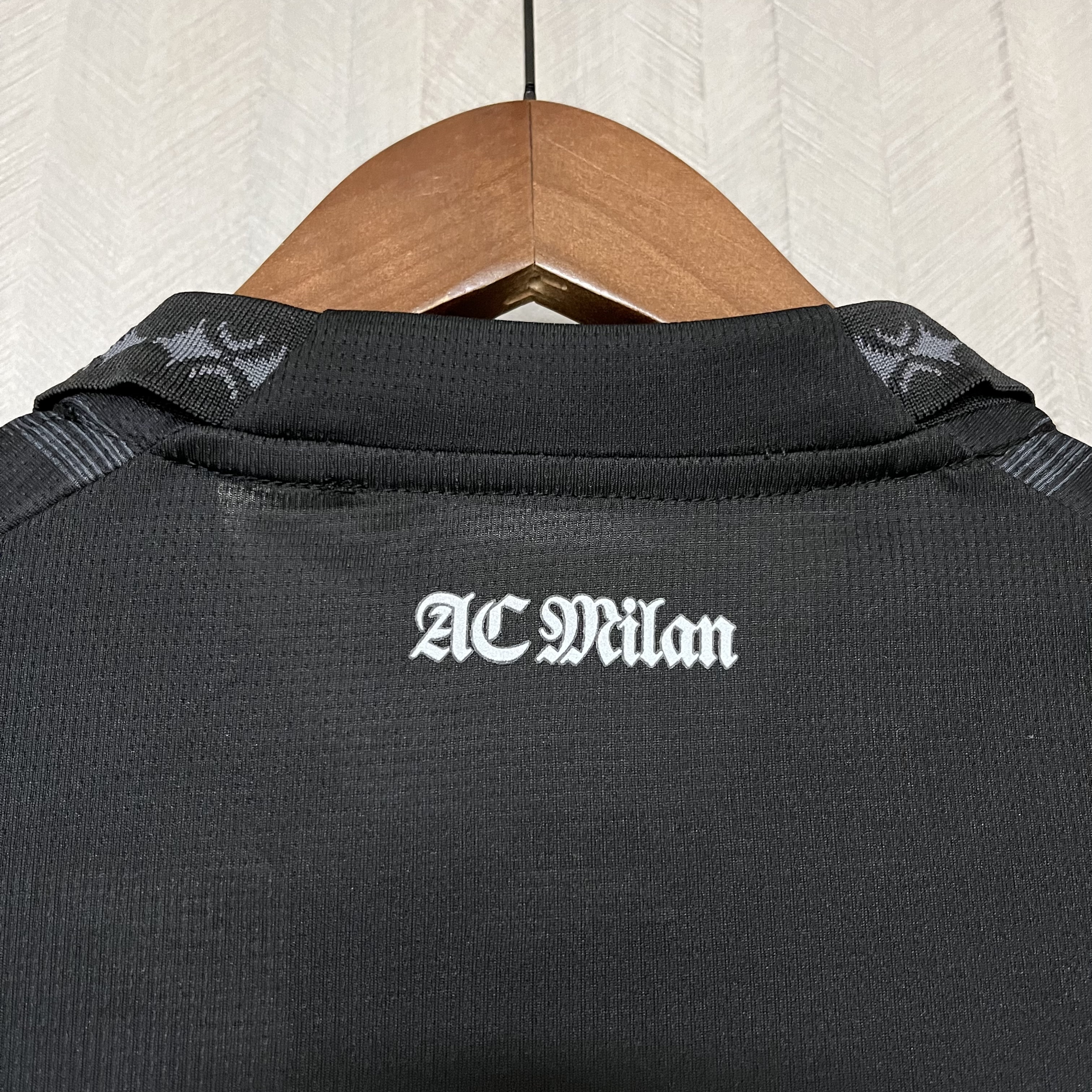 AC Milan Mens Black Joint Edition Jersey