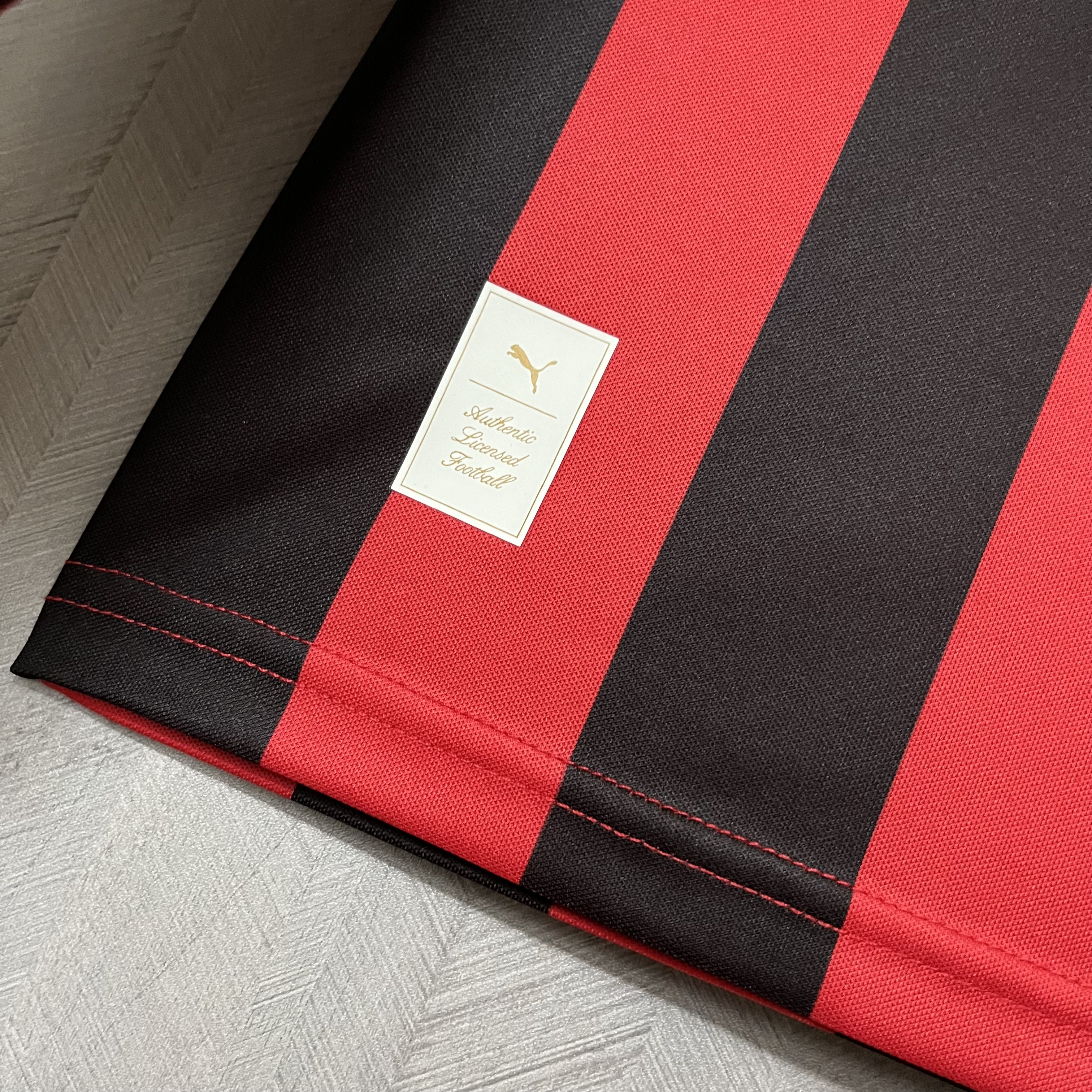 AC Milan Mens Long Sleeve 125th Anniversary Red/Black Jersey
