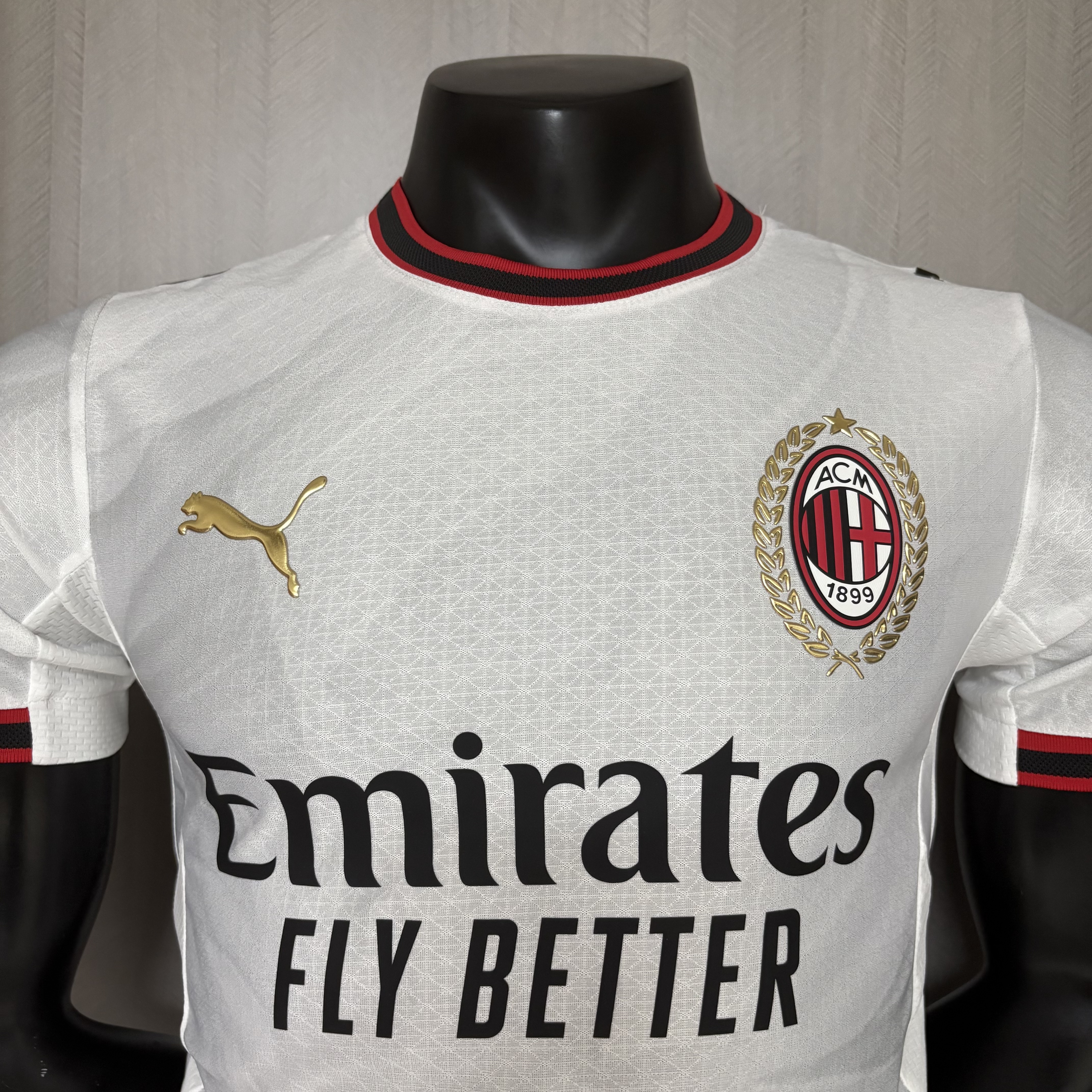 AC Milan Mens Player Version Away Jersey