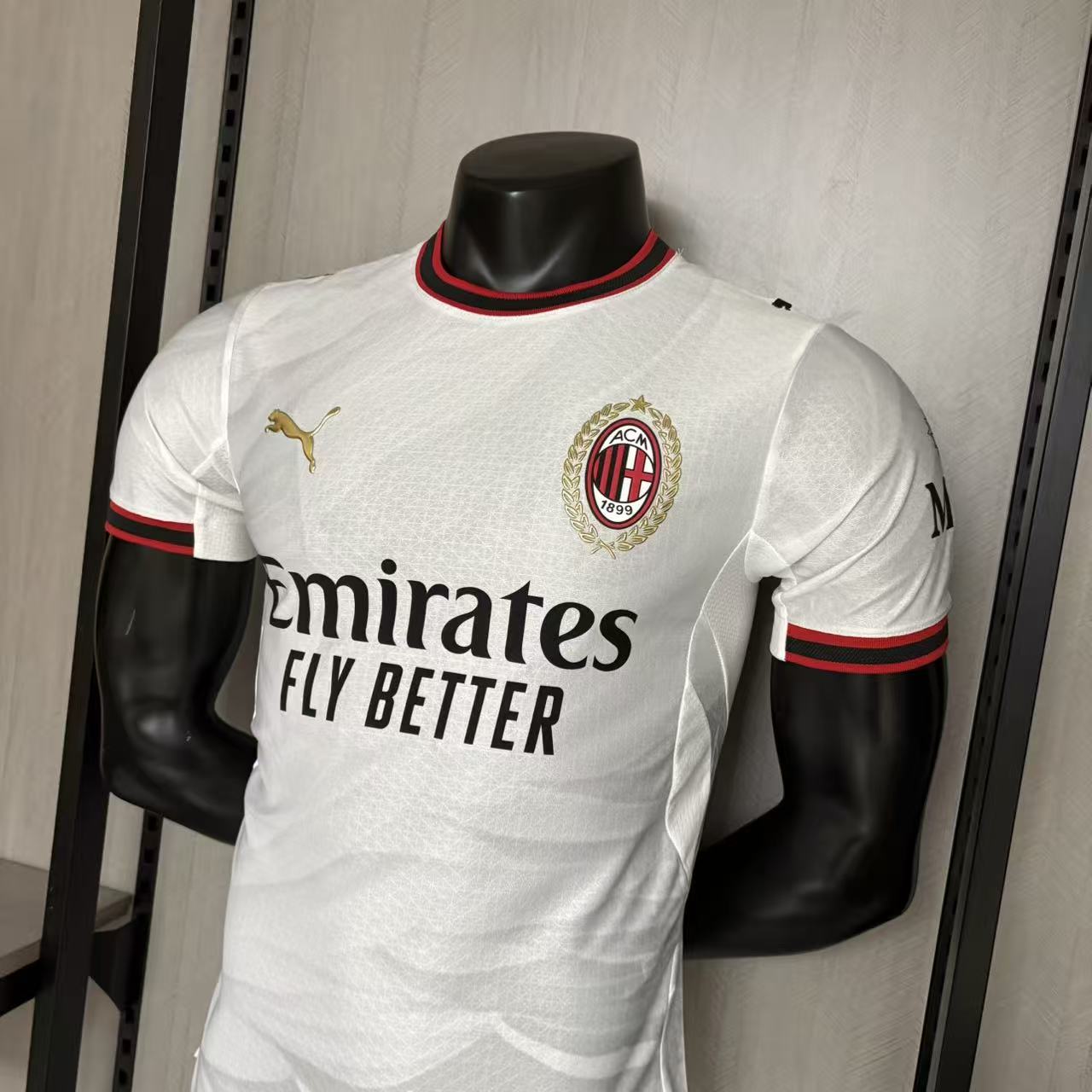 AC Milan Mens Player Version Away Jersey