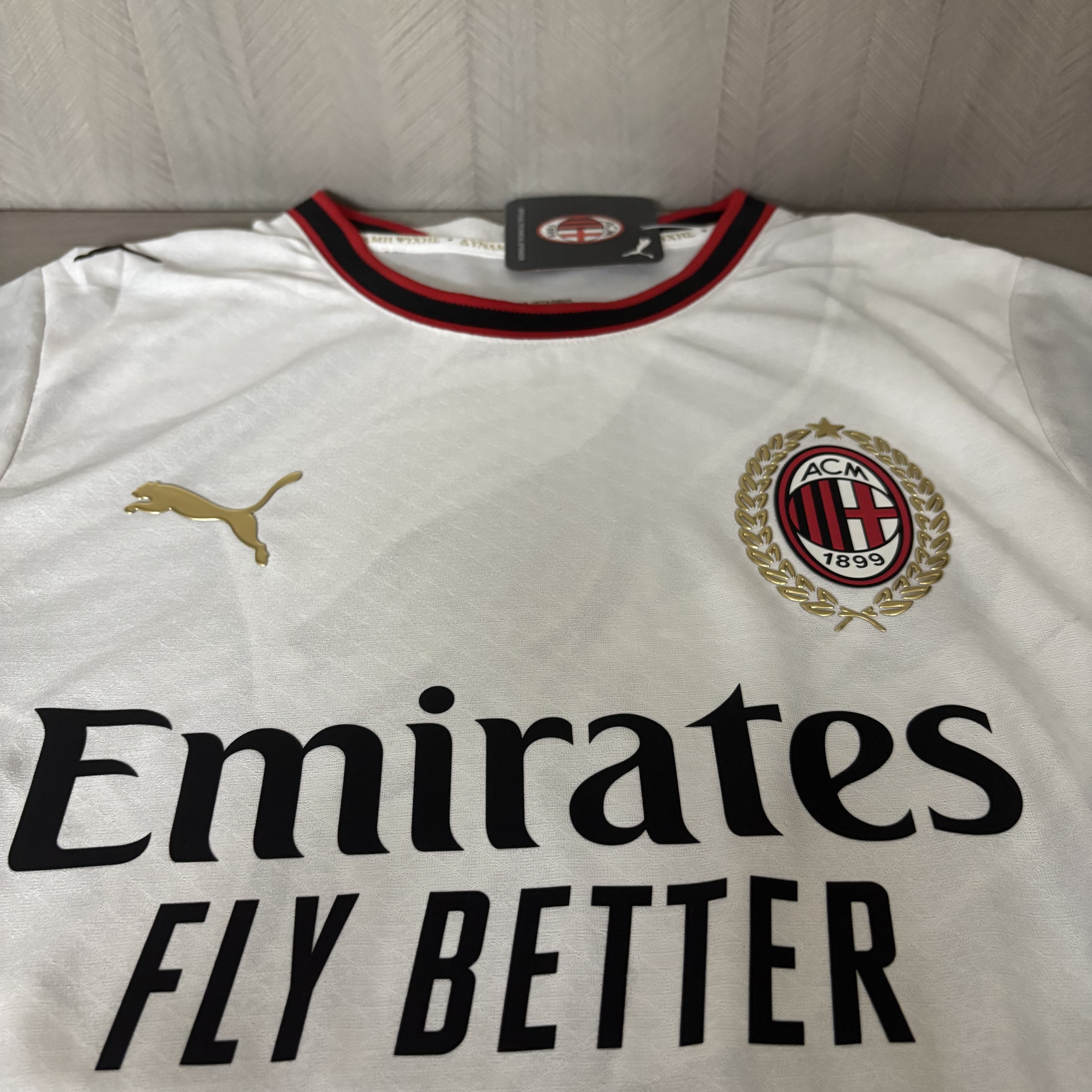 AC Milan Mens Player Version Away Jersey