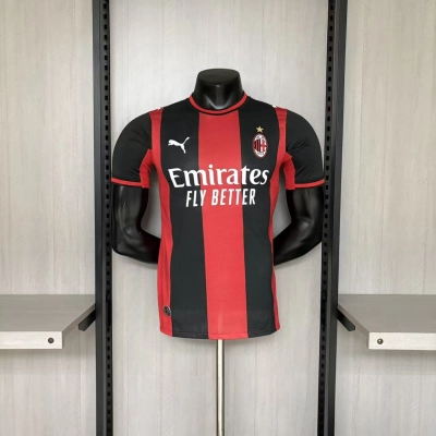 AC Milan Mens Player Version Home Jersey 01
