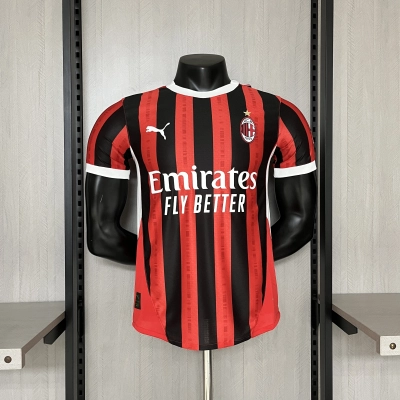 AC Milan Mens Player Version Home Jersey 01