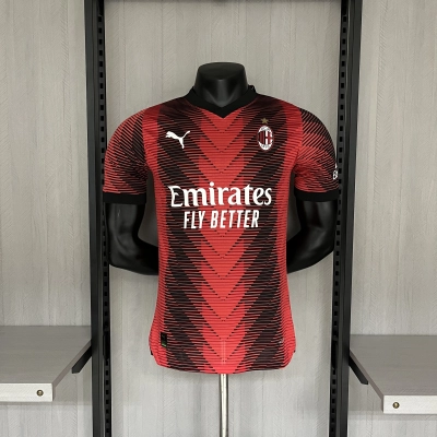 AC Milan Mens Player Version Home Jersey 01