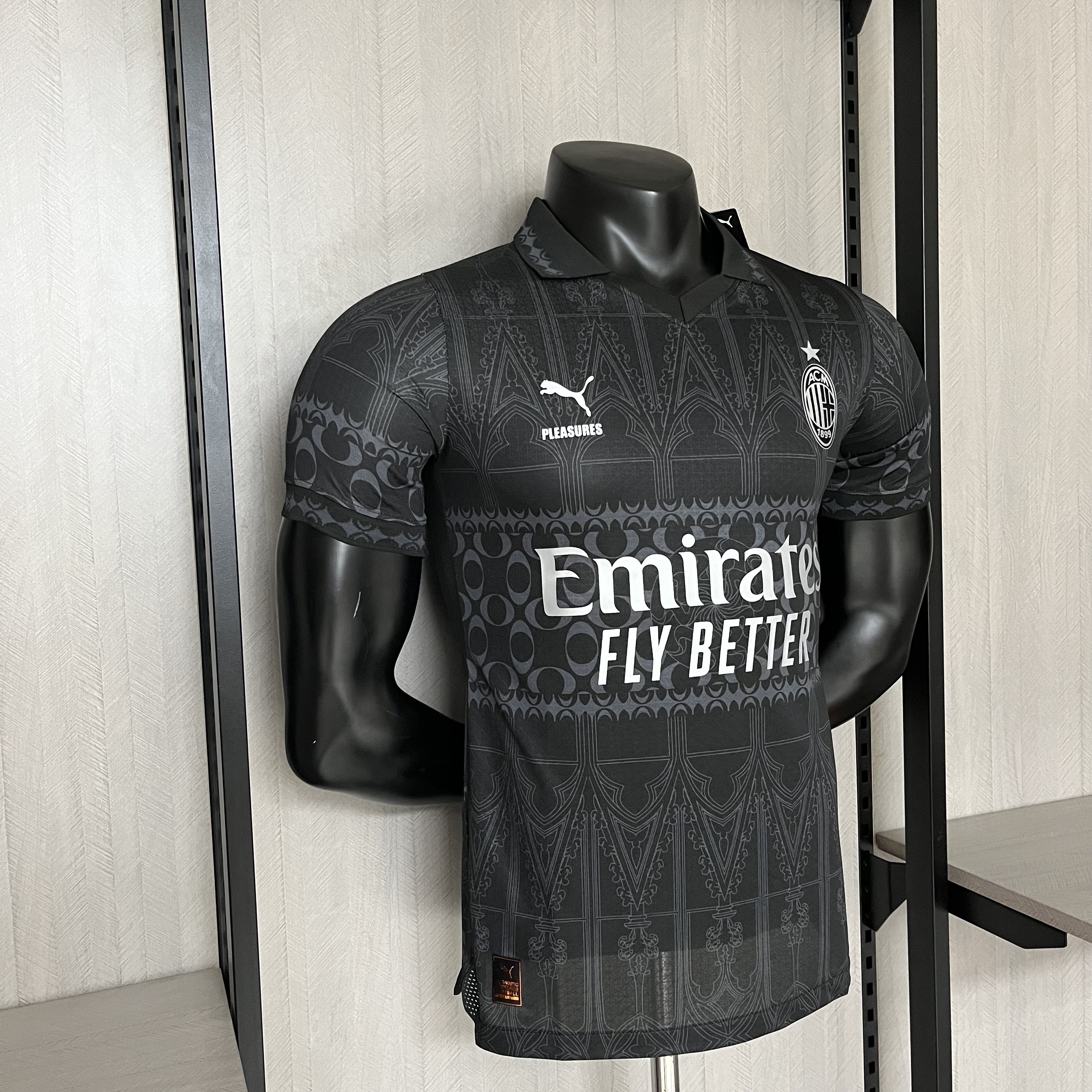AC Milan Mens Player Version Joint Edition Jersey