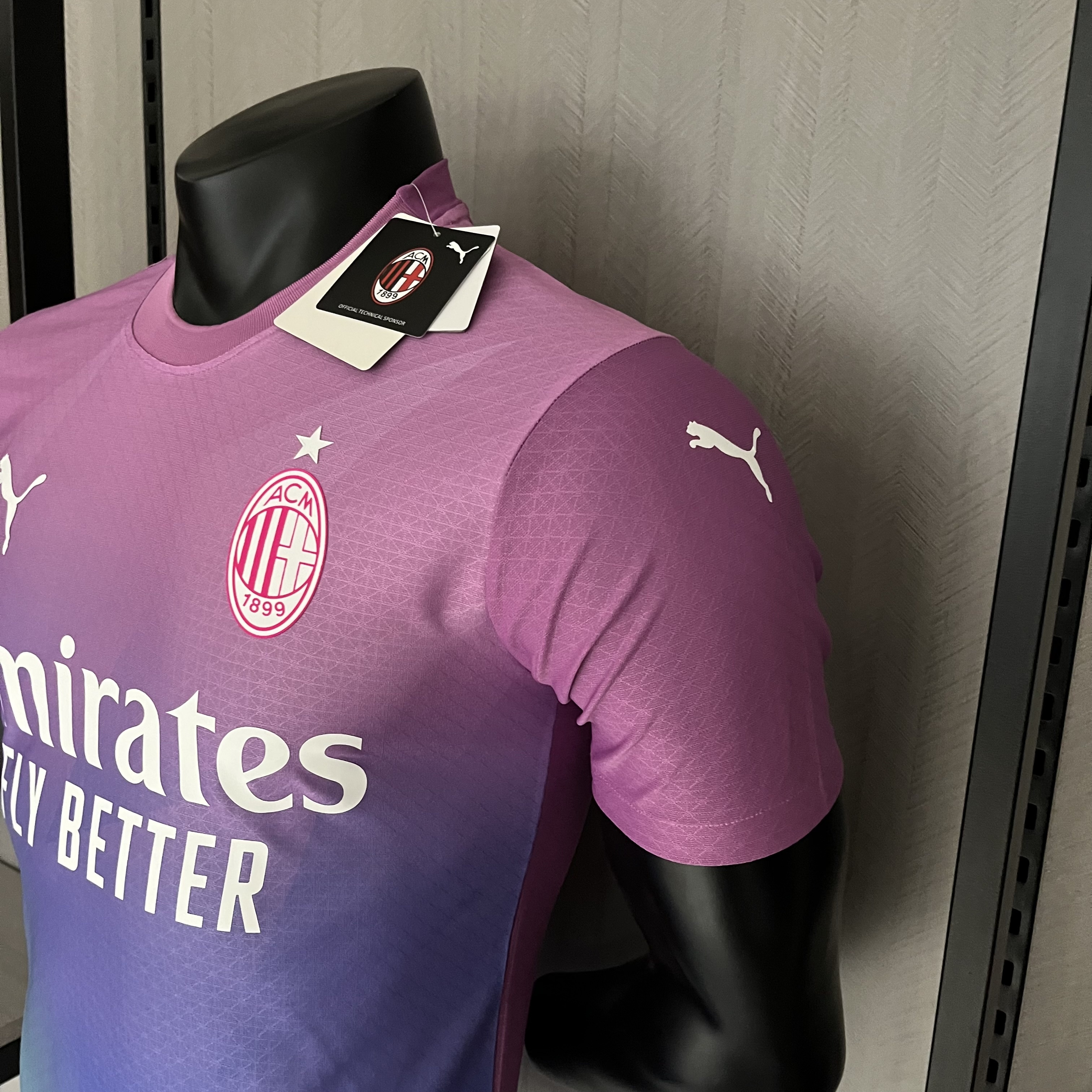 AC Milan Mens Player Version Third Jersey