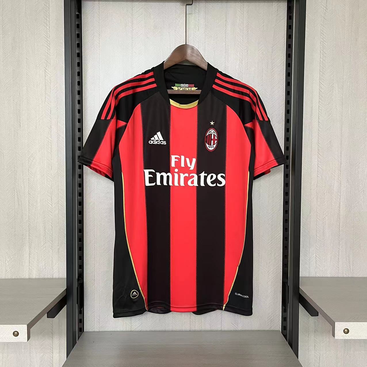 AC Milan Mens Retro Home Jersey