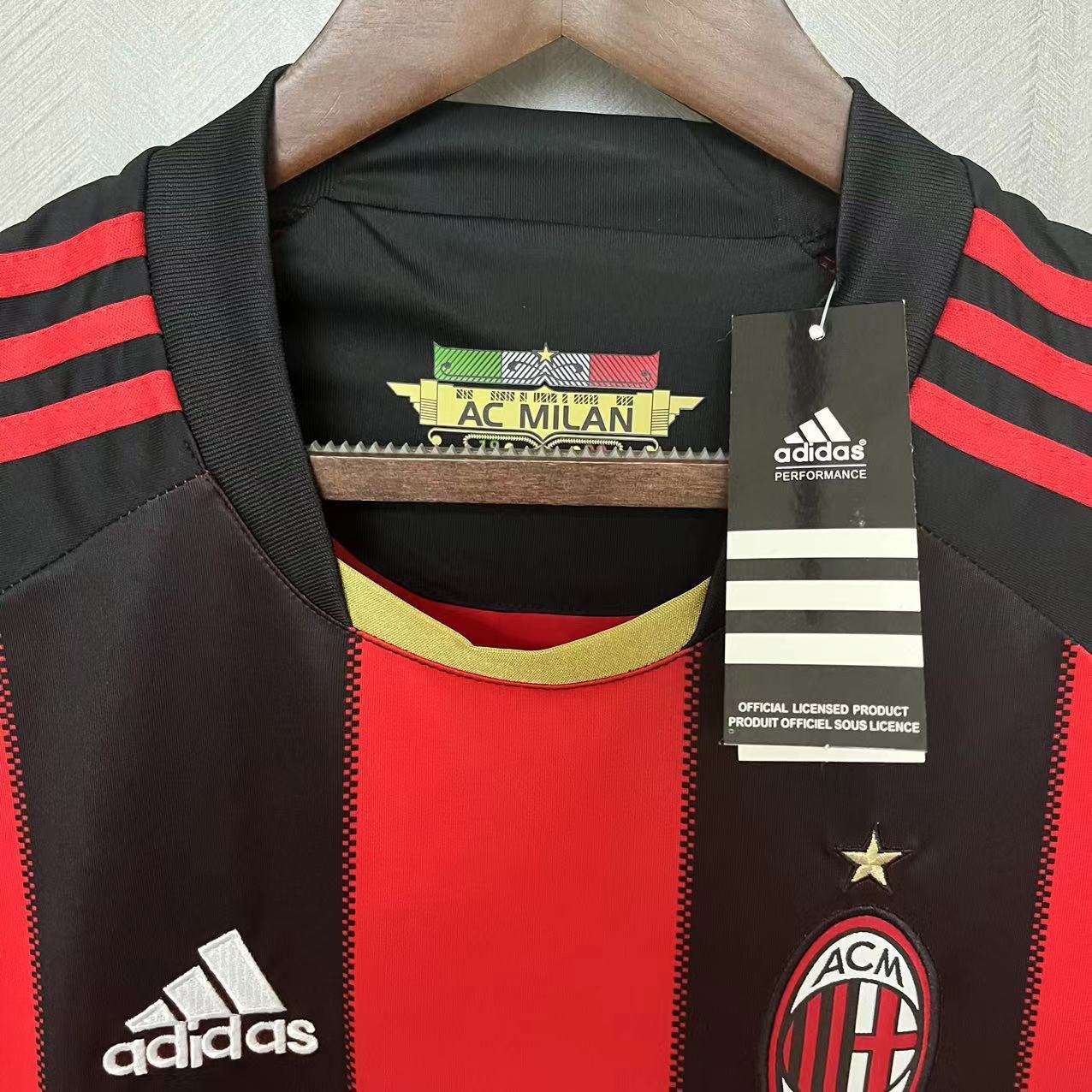 AC Milan Mens Retro Home Jersey