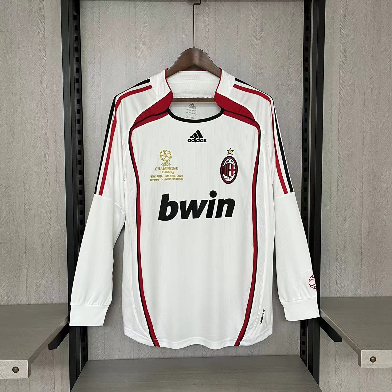 AC Milan Mens Retro Long Sleeve Away Jersey