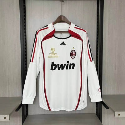 AC Milan Mens Retro Long Sleeve Away Jersey 01