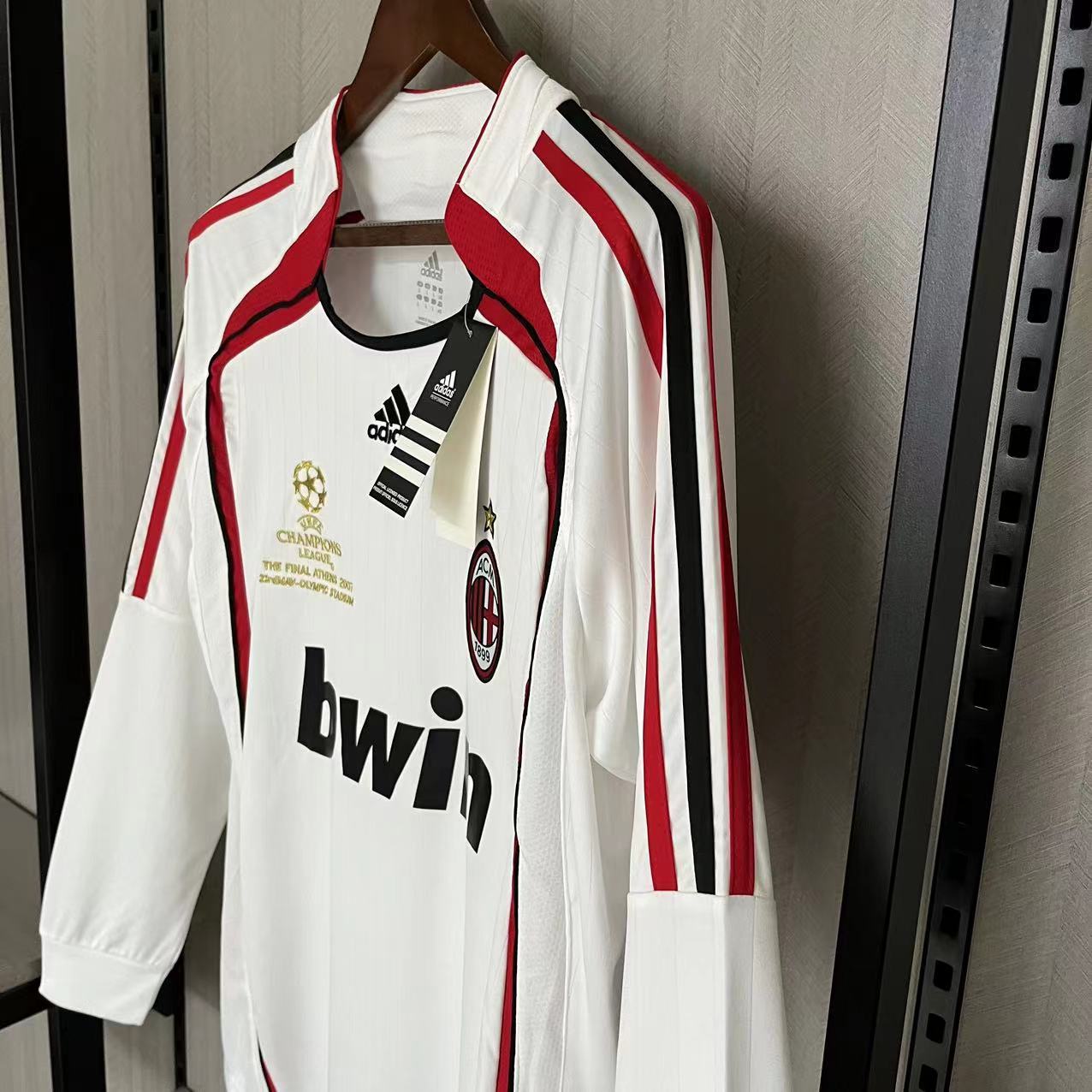 AC Milan Mens Retro Long Sleeve Away Jersey