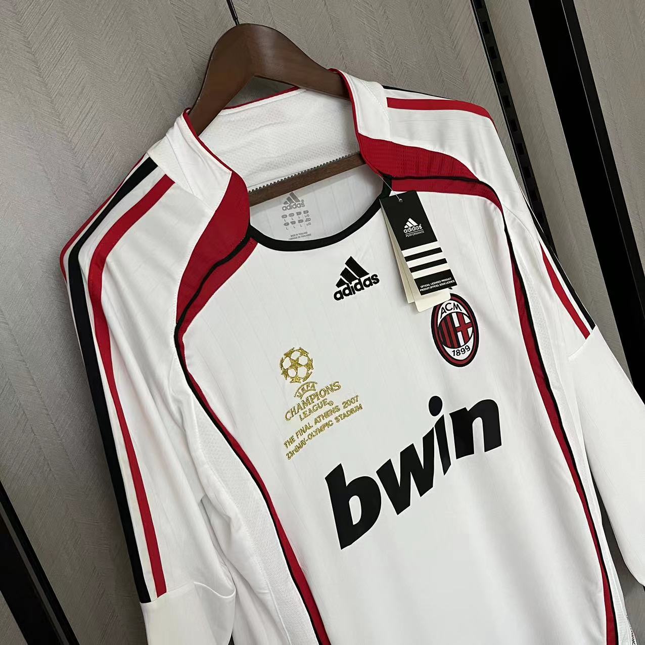 AC Milan Mens Retro Long Sleeve Away Jersey