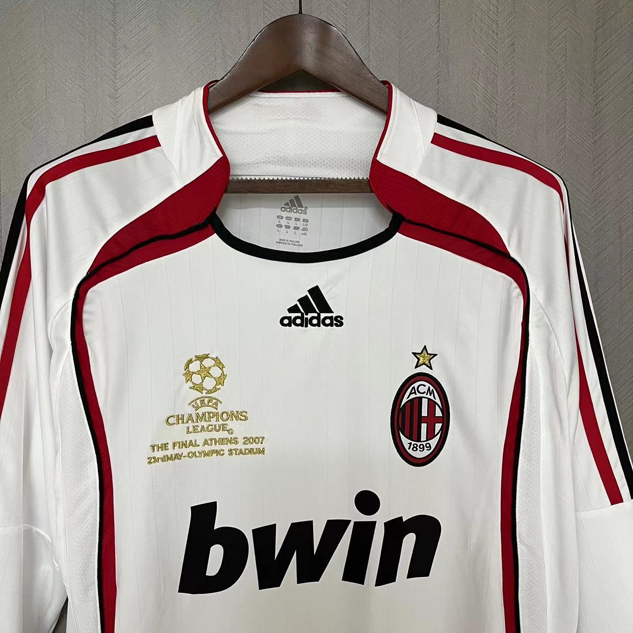 AC Milan Mens Retro Long Sleeve Away Jersey