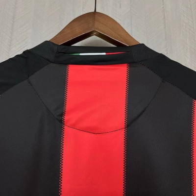 AC Milan Mens Retro Long Sleeve Home Jersey 02