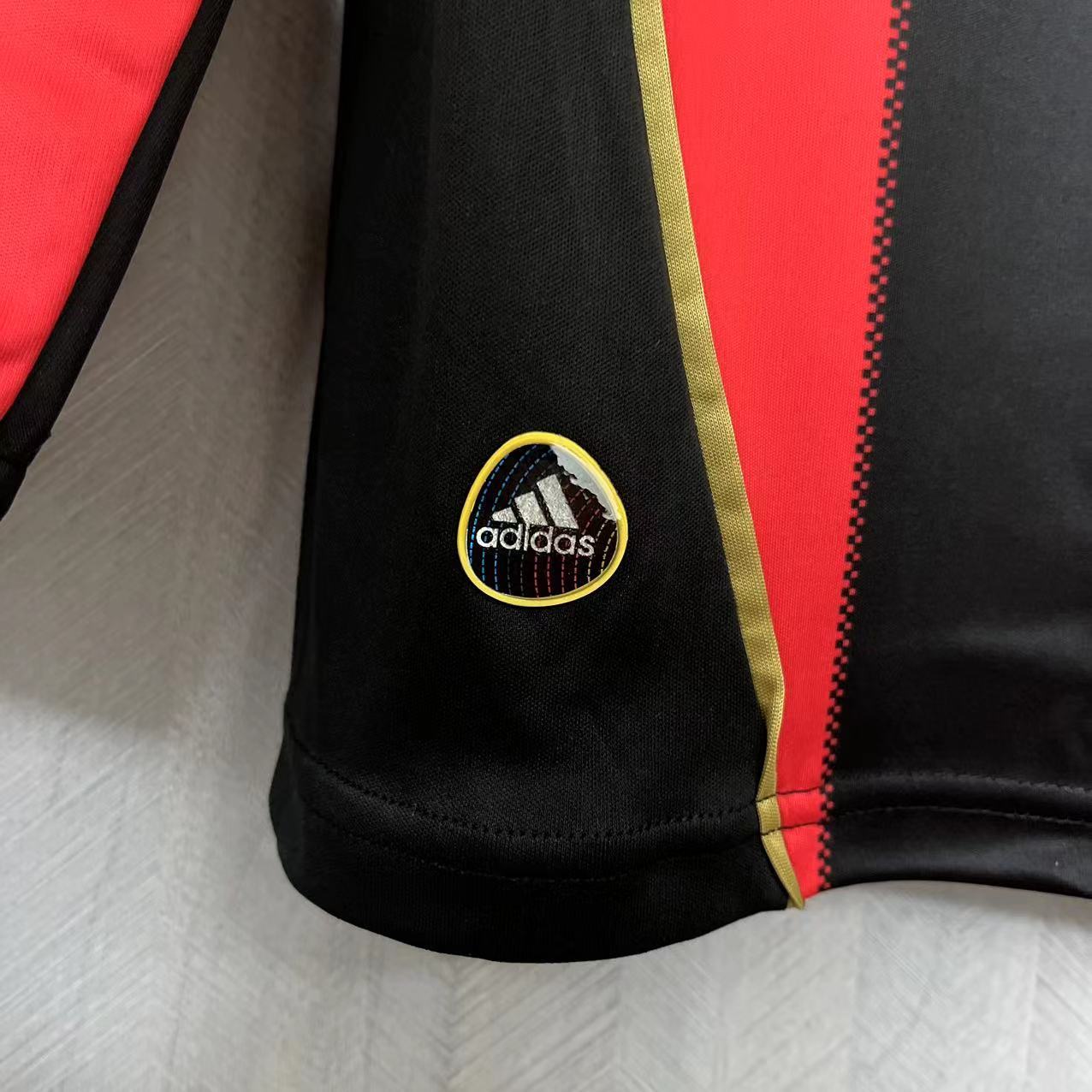 AC Milan Mens Retro Long Sleeve Home Jersey