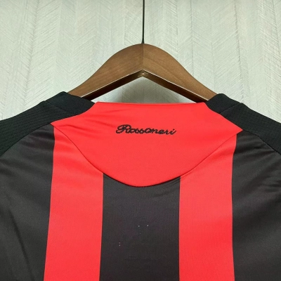 AC Milan Mens Retro Long Sleeve Home Jersey 02