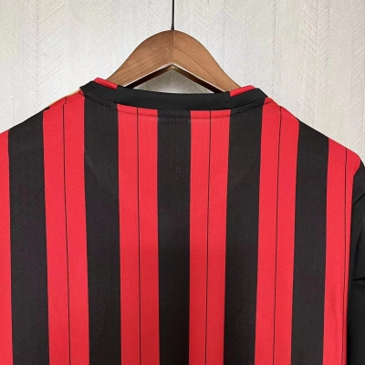 AC Milan Mens Retro Long Sleeve Home Jersey 02