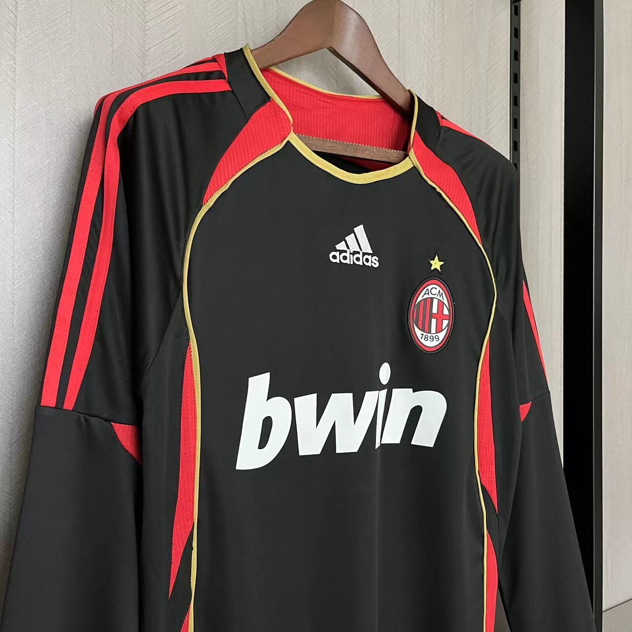 AC Milan Mens Retro Long Sleeve Third Jersey