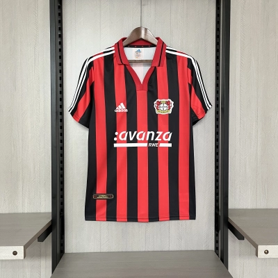 Bayer Leverkusen 2000/01 Mens Retro Home Jersey 01