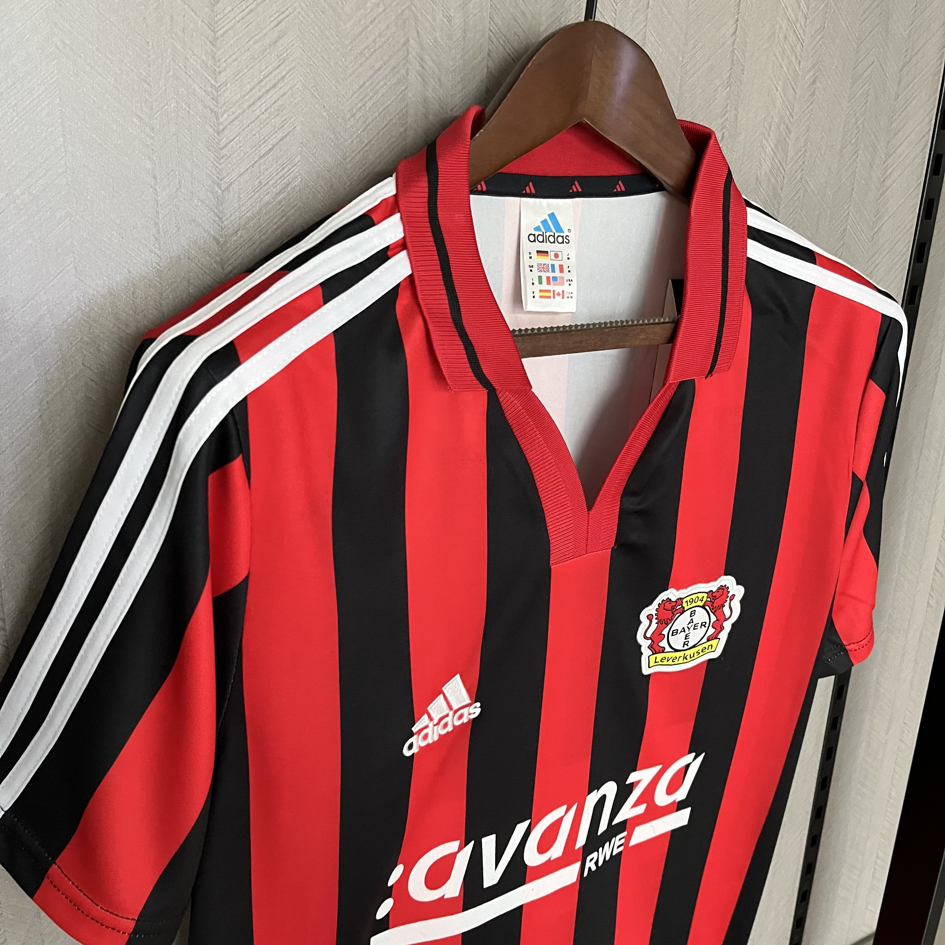 Bayer Leverkusen 2000/01 Mens Retro Home Jersey