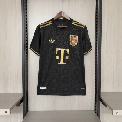 Bayern Munich 2025/26 Mens Black 125th Anniversary Jersey 01