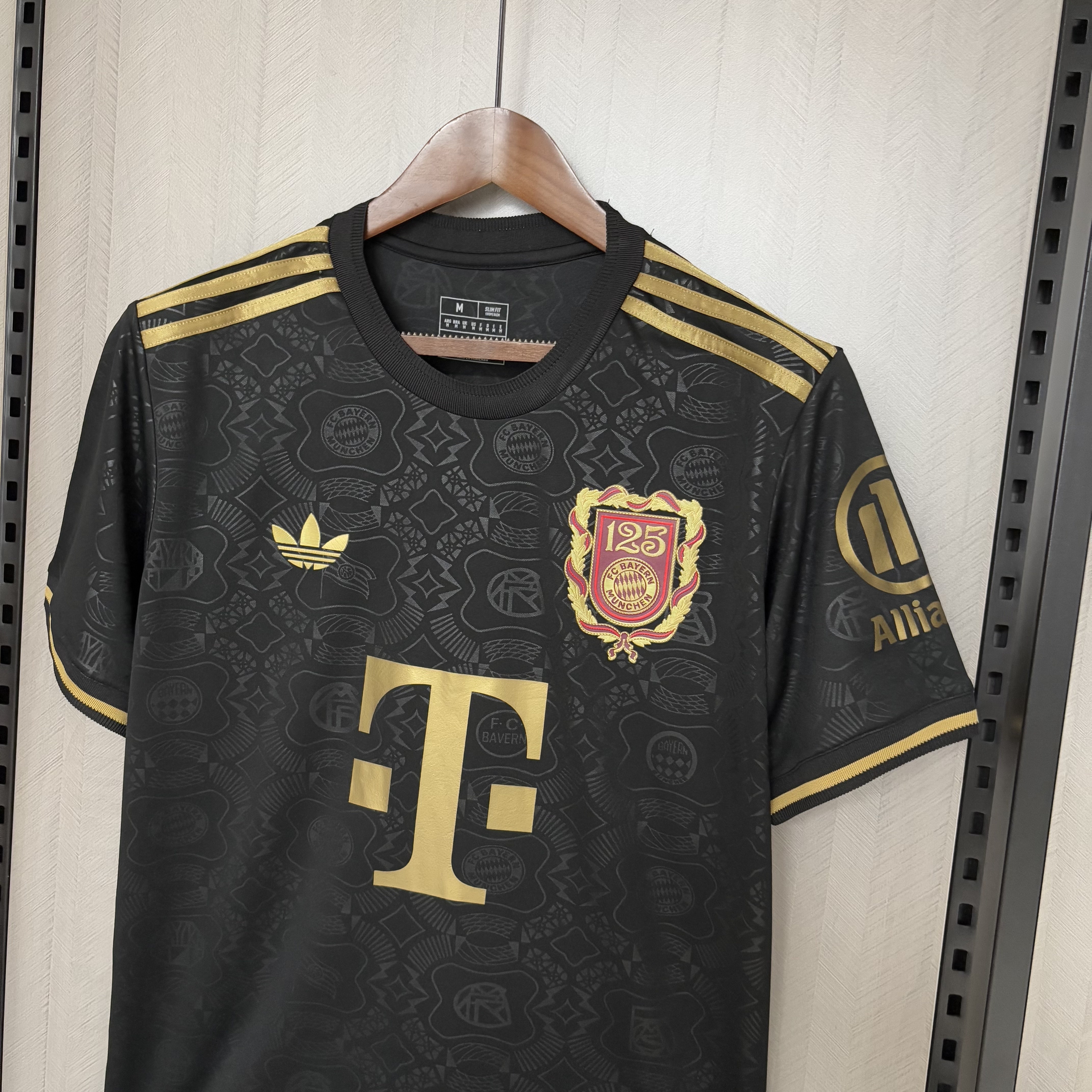 Bayern Munich 2025/26 Mens Black 125th Anniversary Jersey