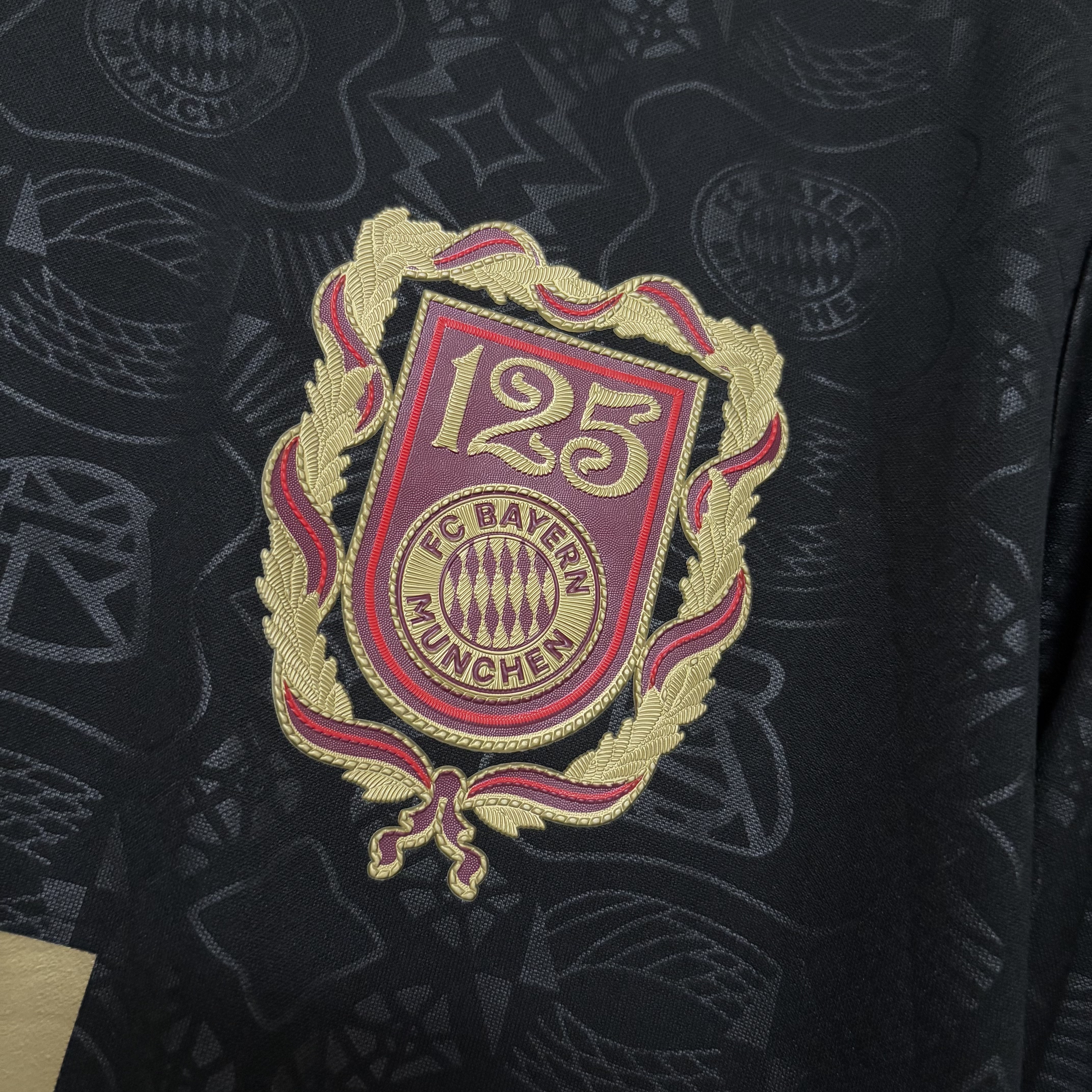 Bayern Munich 2025/26 Mens Black 125th Anniversary Jersey